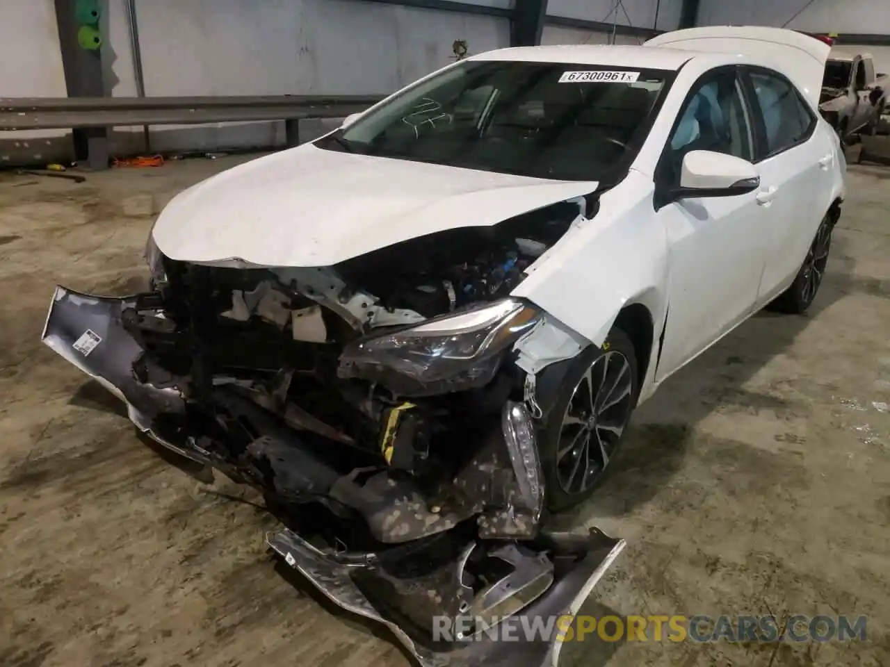 2 Photograph of a damaged car 2T1BURHE1KC196766 TOYOTA COROLLA 2019