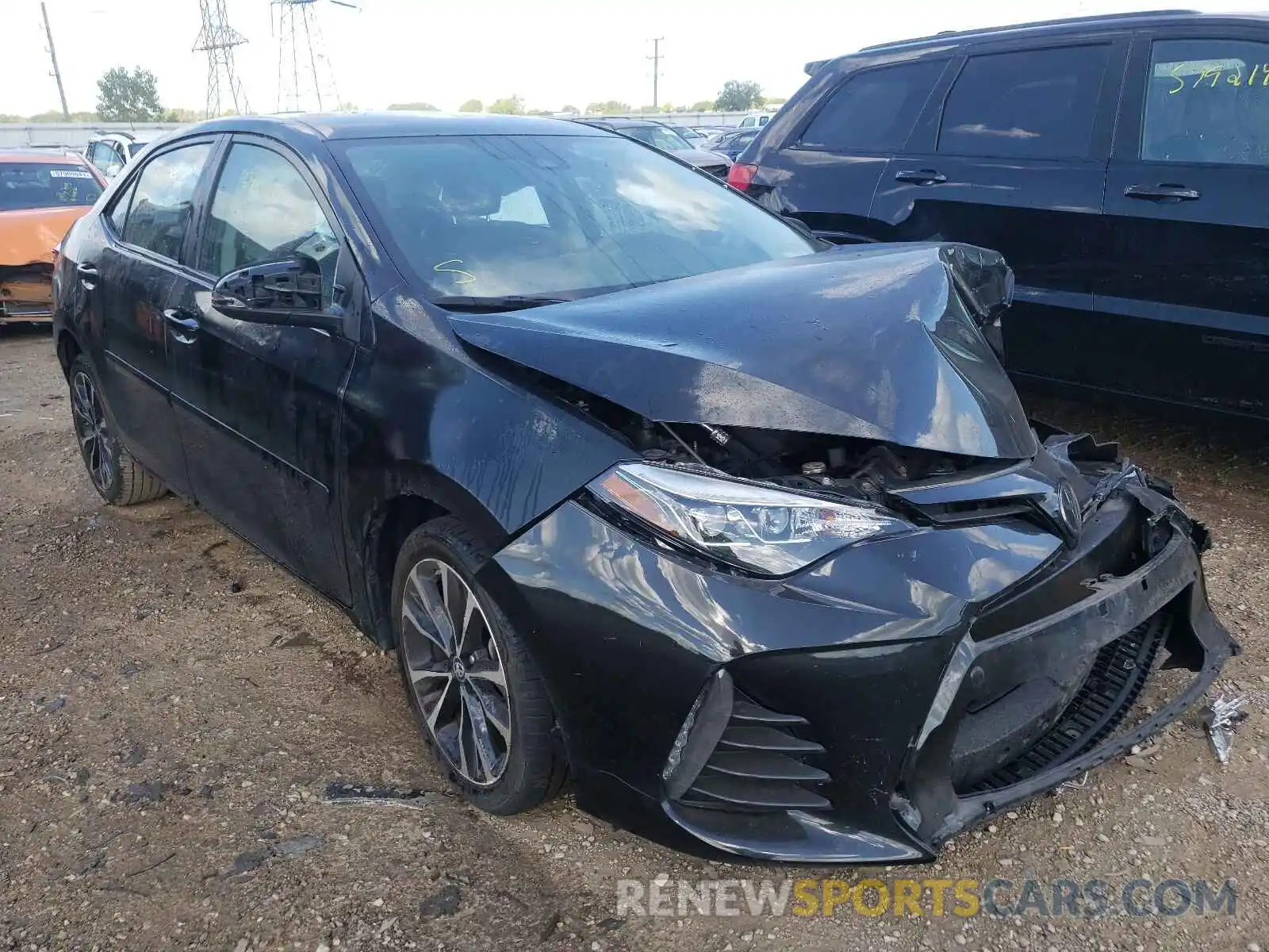 1 Photograph of a damaged car 2T1BURHE1KC197108 TOYOTA COROLLA 2019