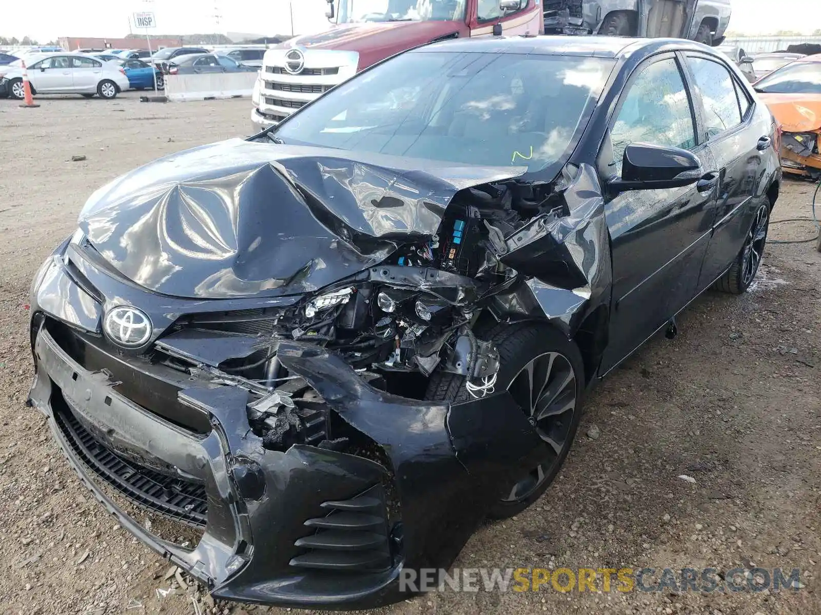 2 Photograph of a damaged car 2T1BURHE1KC197108 TOYOTA COROLLA 2019