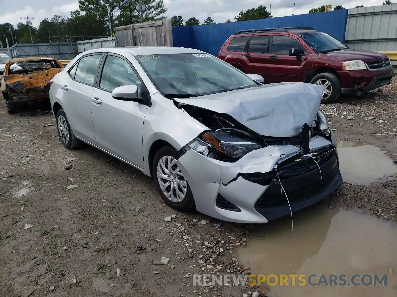 1 Photograph of a damaged car 2T1BURHE1KC197951 TOYOTA COROLLA 2019