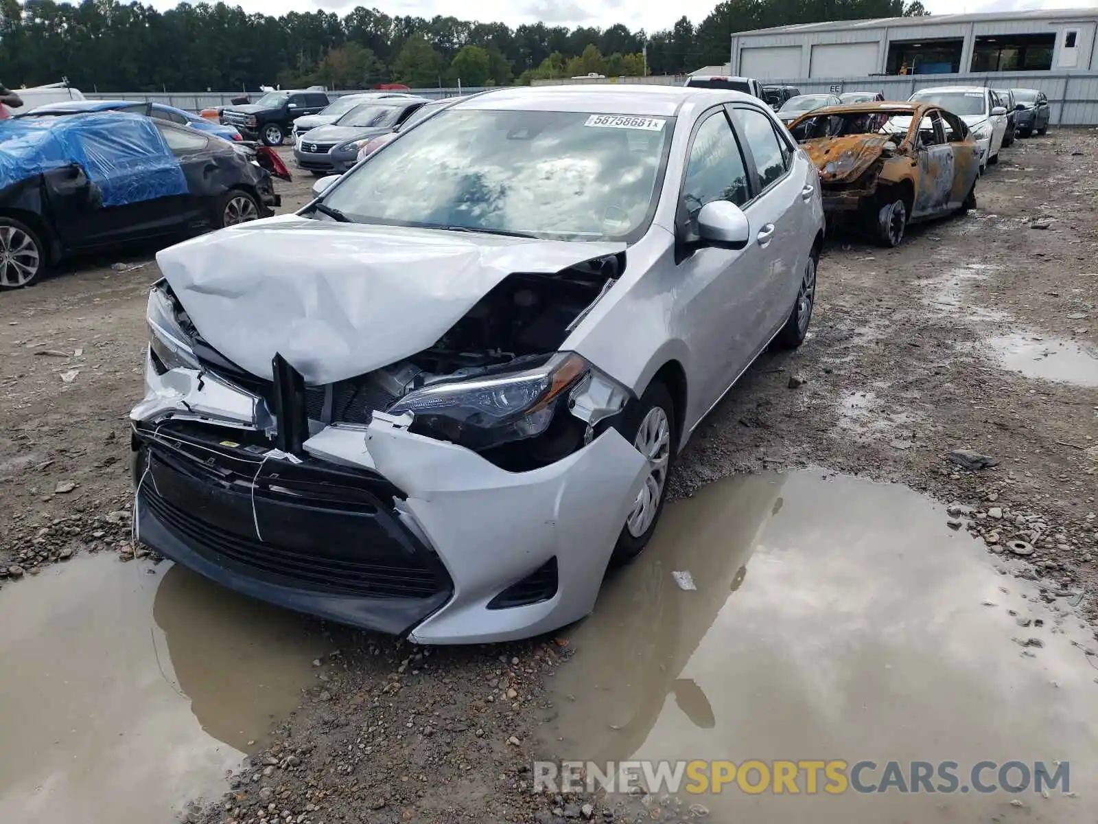 2 Photograph of a damaged car 2T1BURHE1KC197951 TOYOTA COROLLA 2019