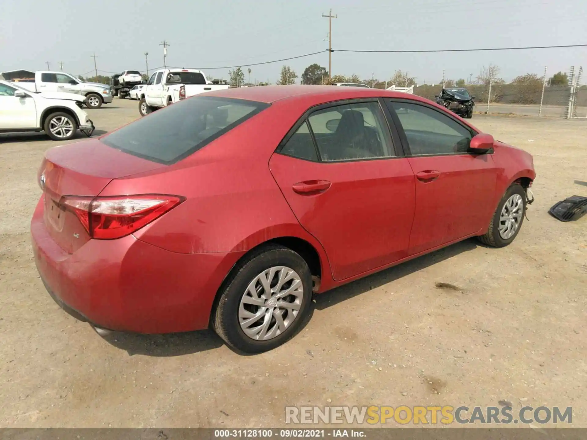 4 Photograph of a damaged car 2T1BURHE1KC200105 TOYOTA COROLLA 2019