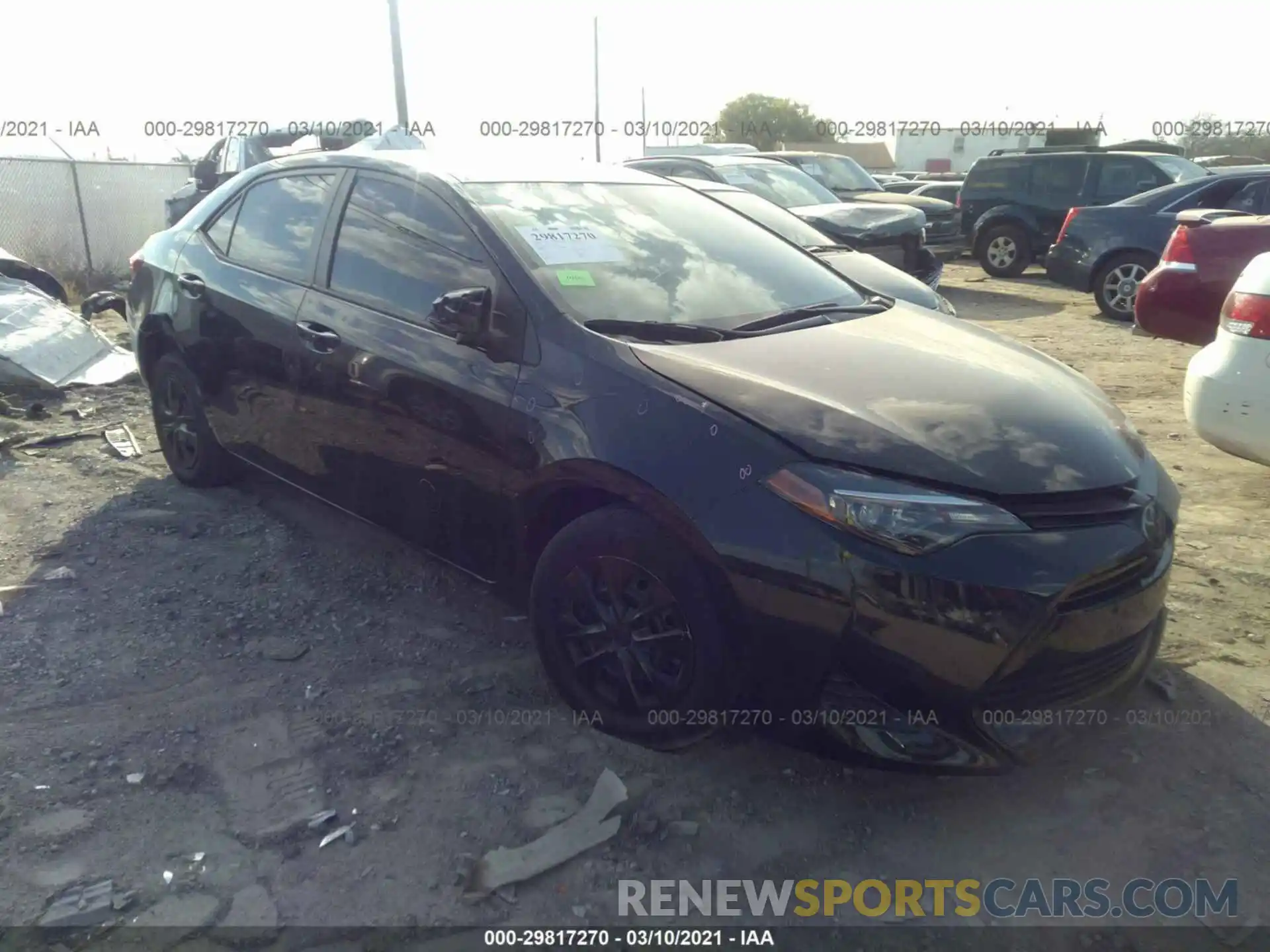 1 Photograph of a damaged car 2T1BURHE1KC200301 TOYOTA COROLLA 2019