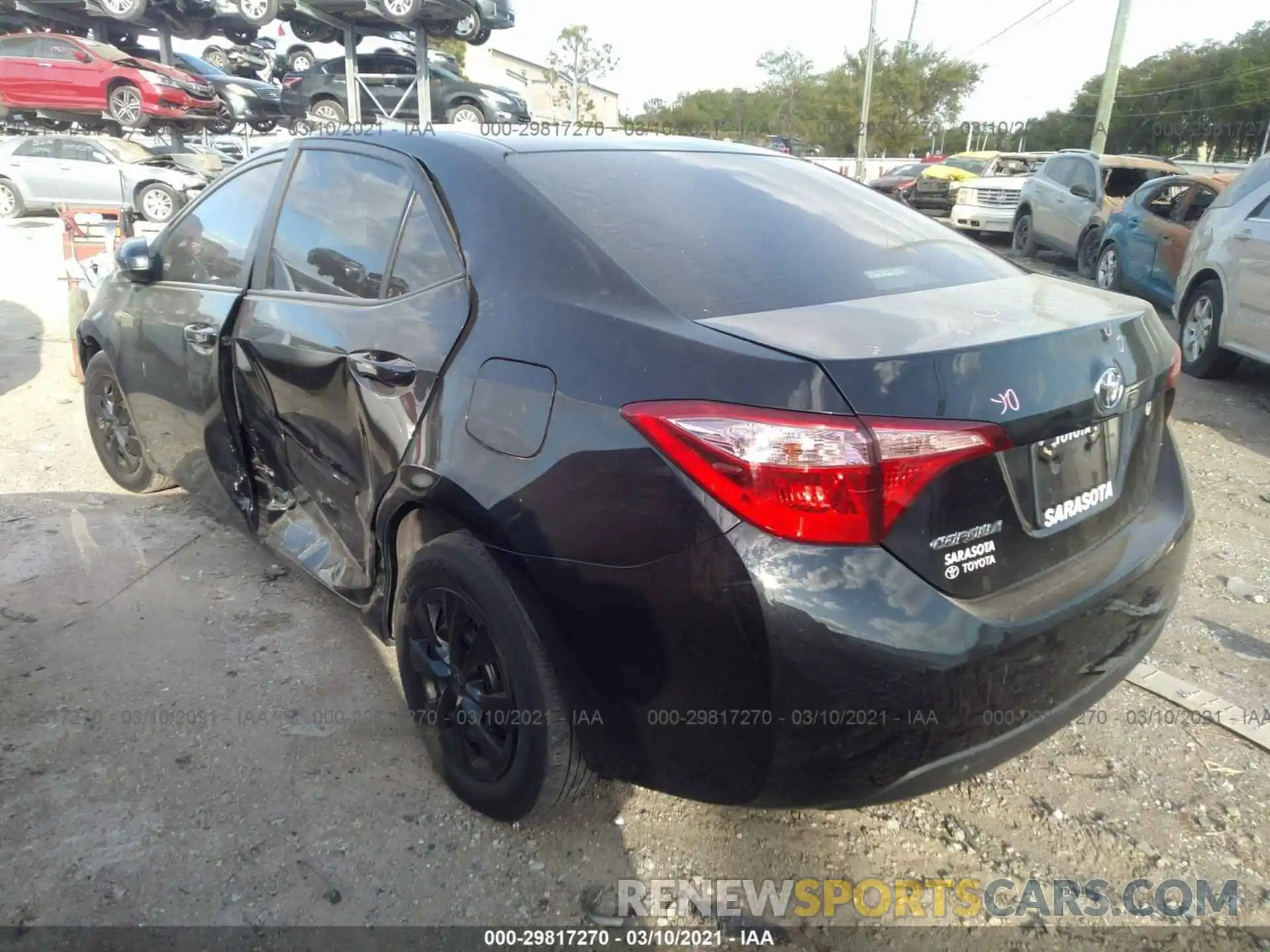 3 Photograph of a damaged car 2T1BURHE1KC200301 TOYOTA COROLLA 2019