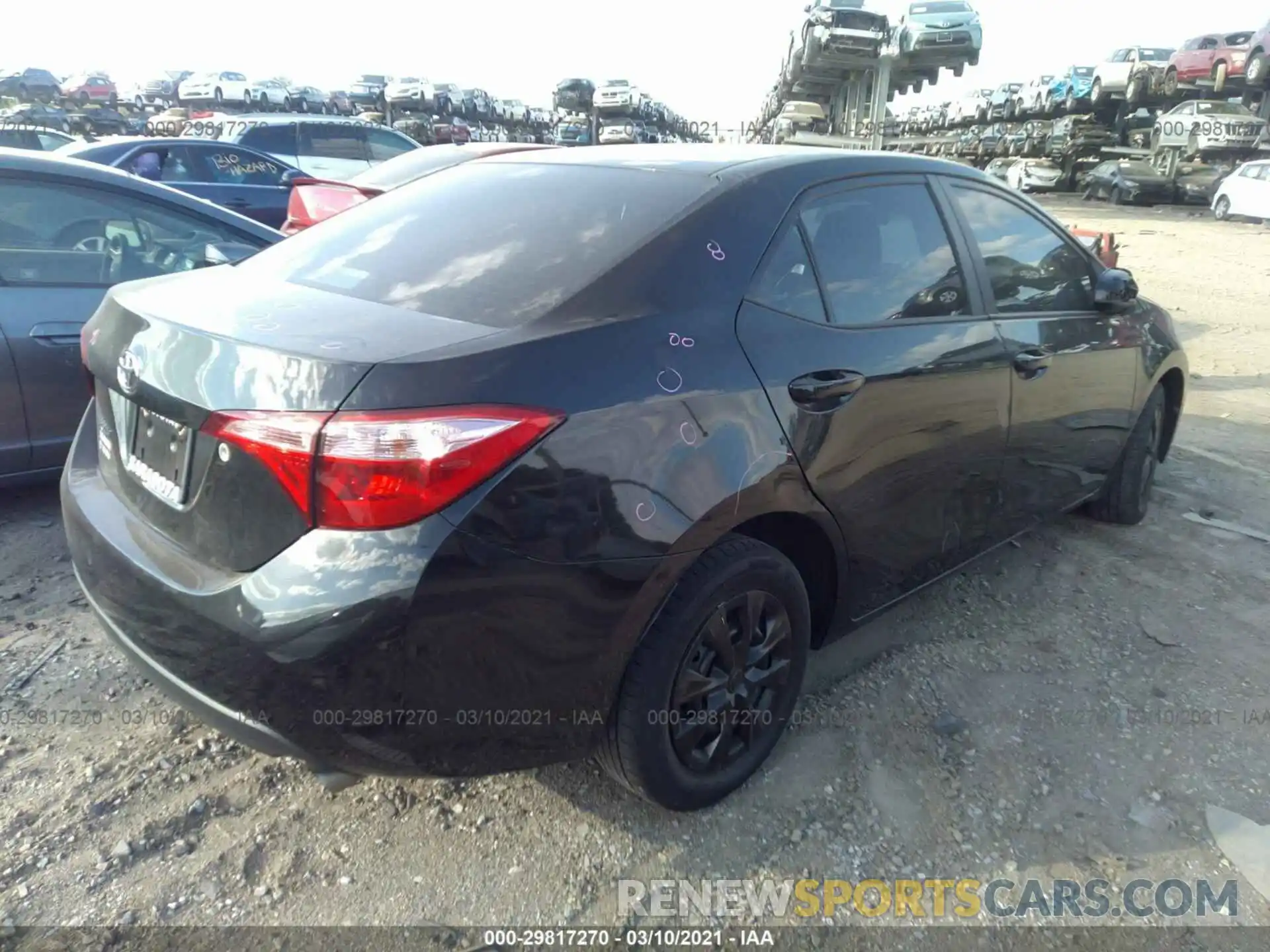 4 Photograph of a damaged car 2T1BURHE1KC200301 TOYOTA COROLLA 2019