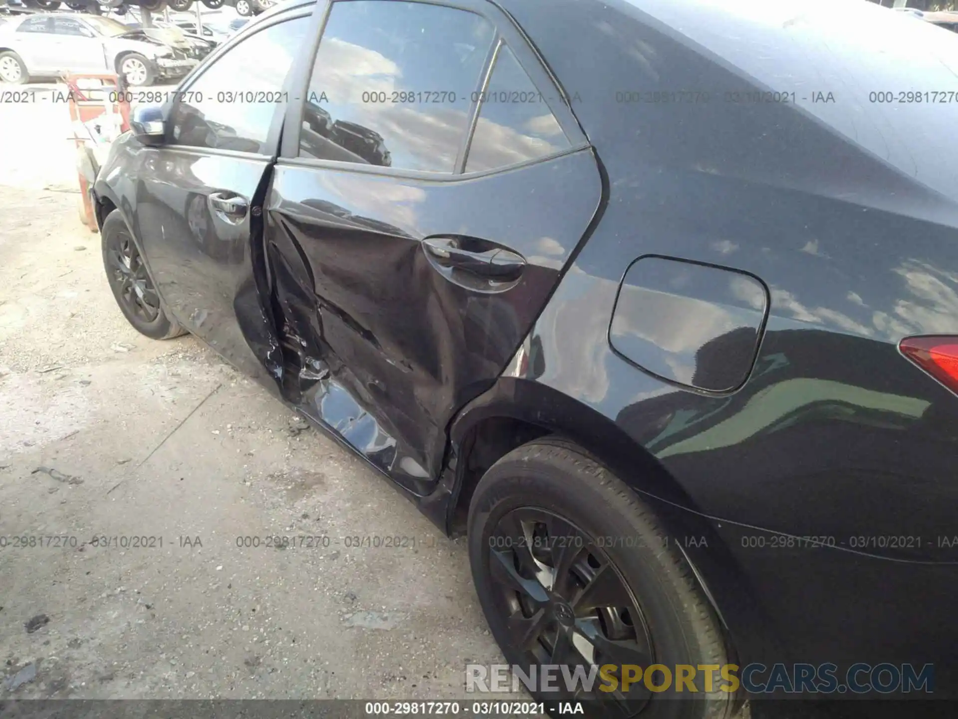 6 Photograph of a damaged car 2T1BURHE1KC200301 TOYOTA COROLLA 2019