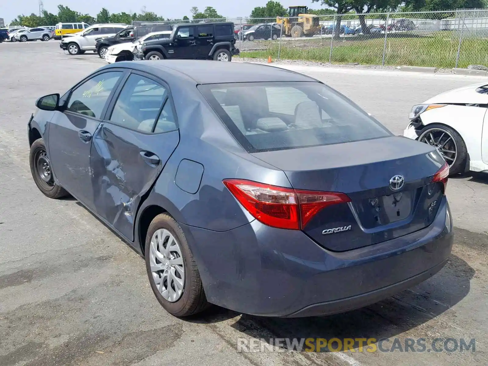 3 Photograph of a damaged car 2T1BURHE1KC200444 TOYOTA COROLLA 2019