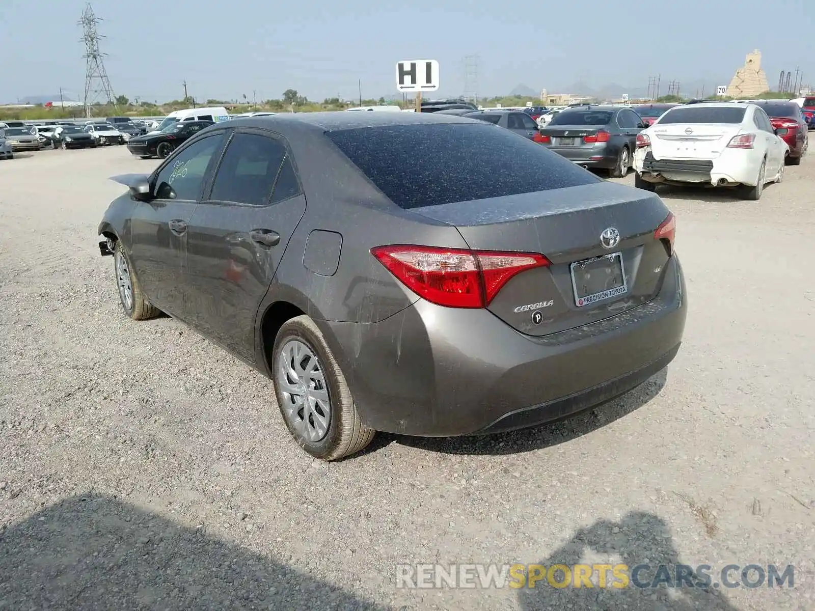 3 Photograph of a damaged car 2T1BURHE1KC200783 TOYOTA COROLLA 2019