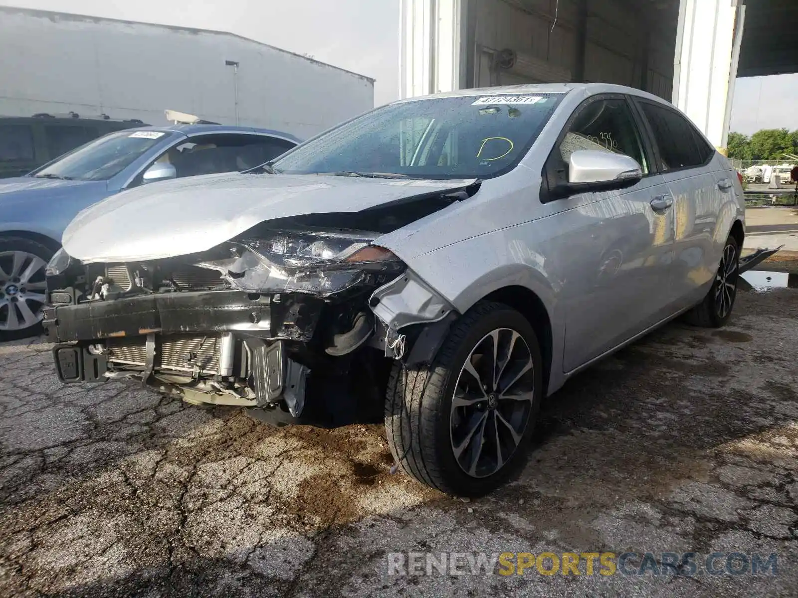 2 Photograph of a damaged car 2T1BURHE1KC200931 TOYOTA COROLLA 2019