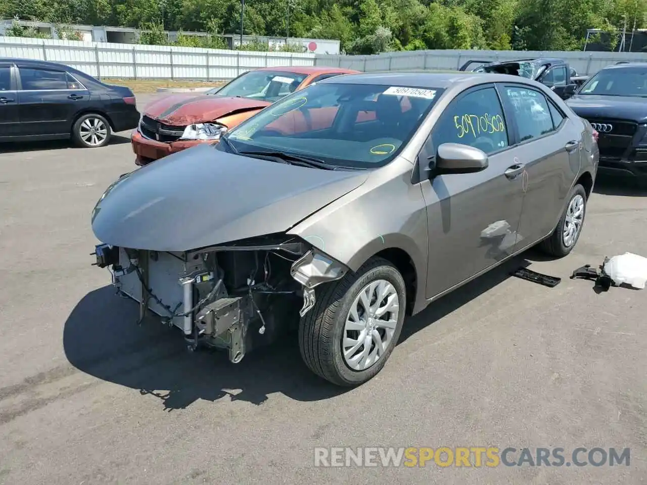 2 Photograph of a damaged car 2T1BURHE1KC201190 TOYOTA COROLLA 2019