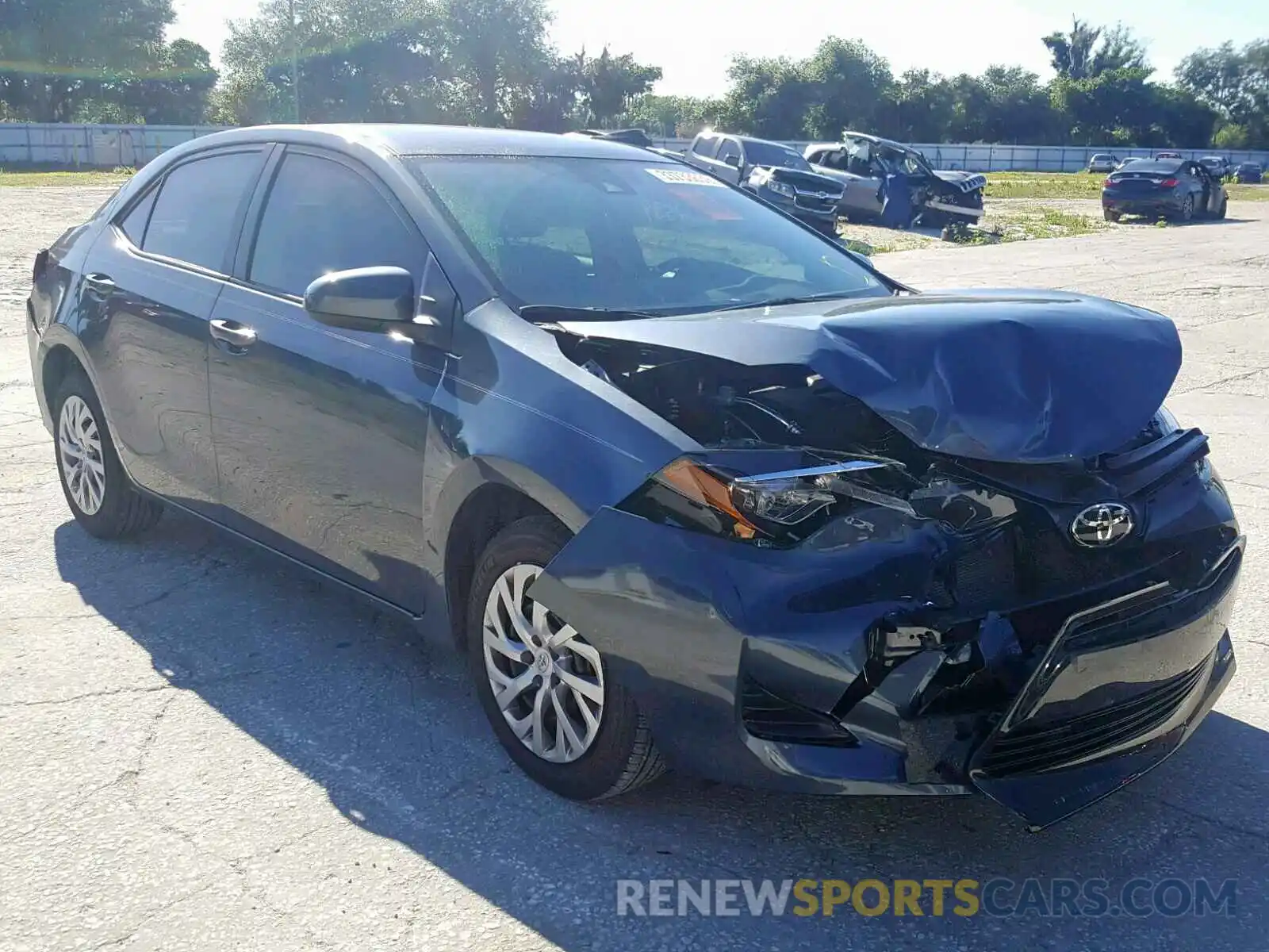 1 Photograph of a damaged car 2T1BURHE1KC201268 TOYOTA COROLLA 2019