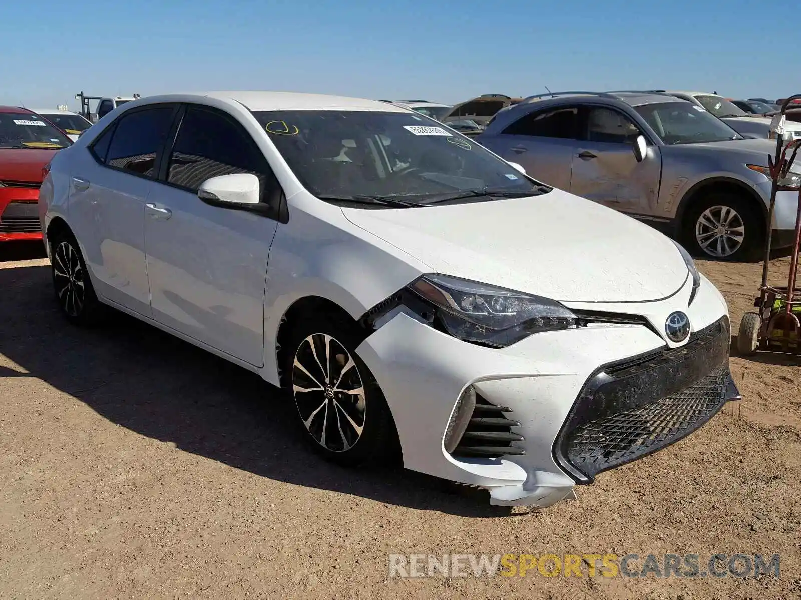 1 Photograph of a damaged car 2T1BURHE1KC202985 TOYOTA COROLLA 2019