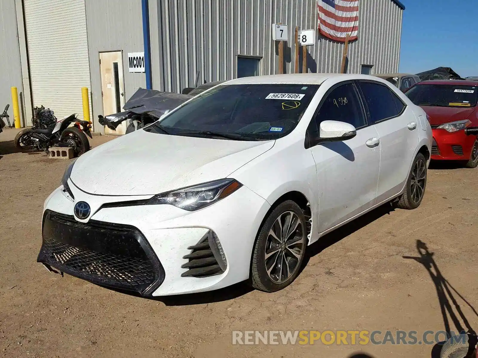 2 Photograph of a damaged car 2T1BURHE1KC202985 TOYOTA COROLLA 2019