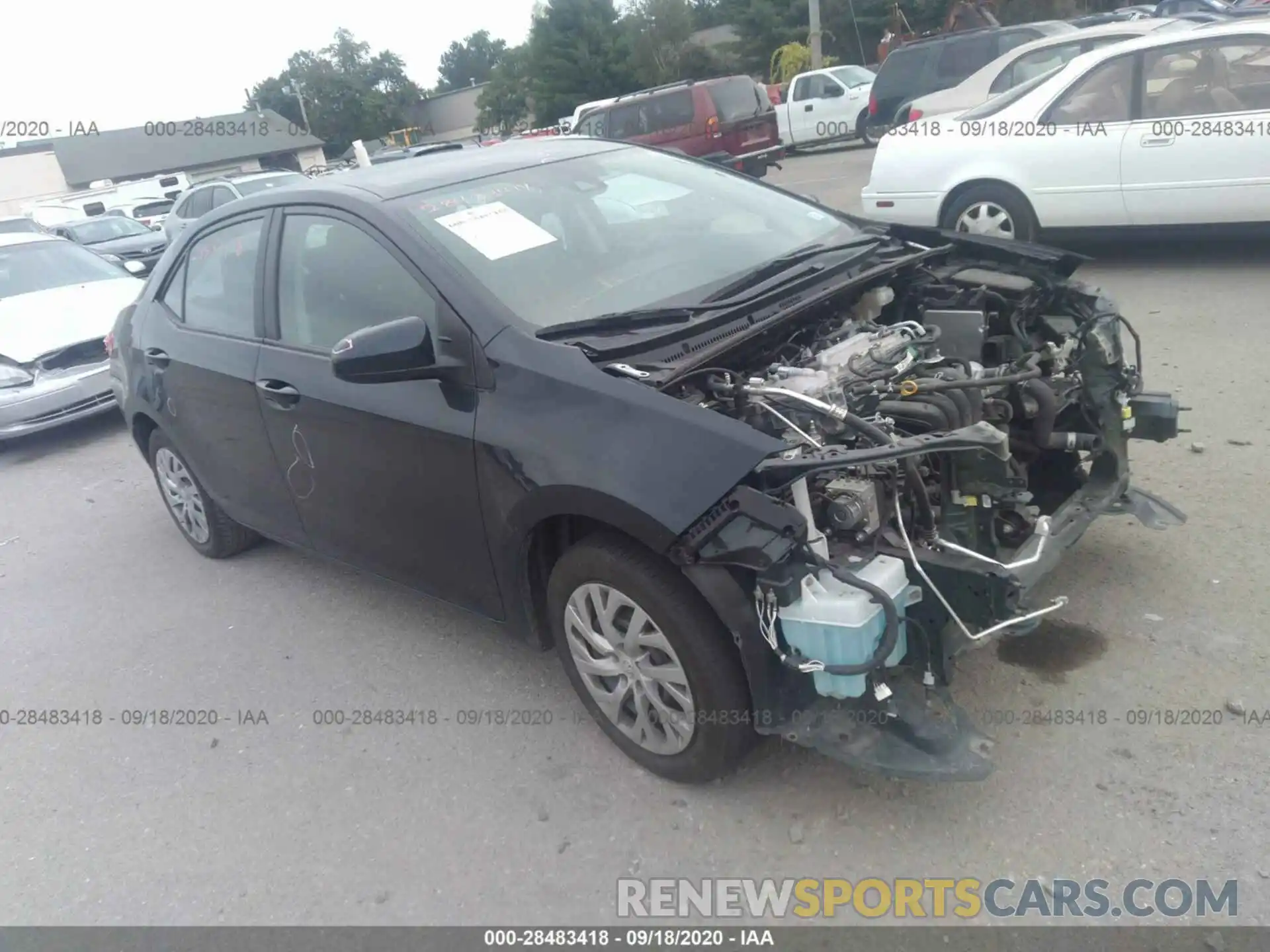 1 Photograph of a damaged car 2T1BURHE1KC203022 TOYOTA COROLLA 2019