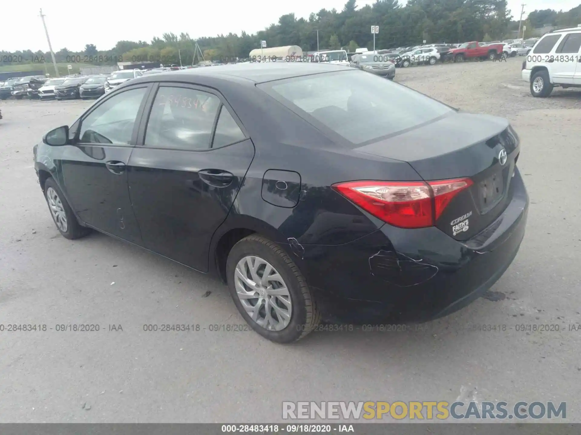 3 Photograph of a damaged car 2T1BURHE1KC203022 TOYOTA COROLLA 2019