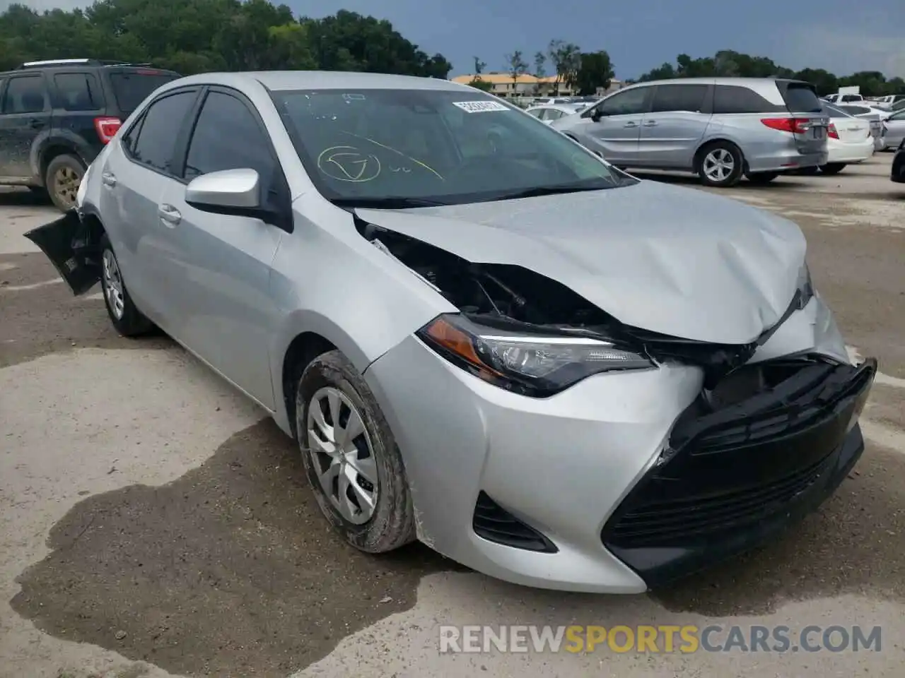 1 Photograph of a damaged car 2T1BURHE1KC203070 TOYOTA COROLLA 2019