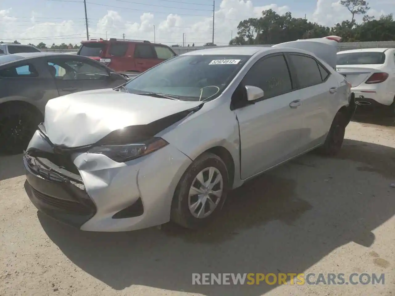 2 Photograph of a damaged car 2T1BURHE1KC203070 TOYOTA COROLLA 2019