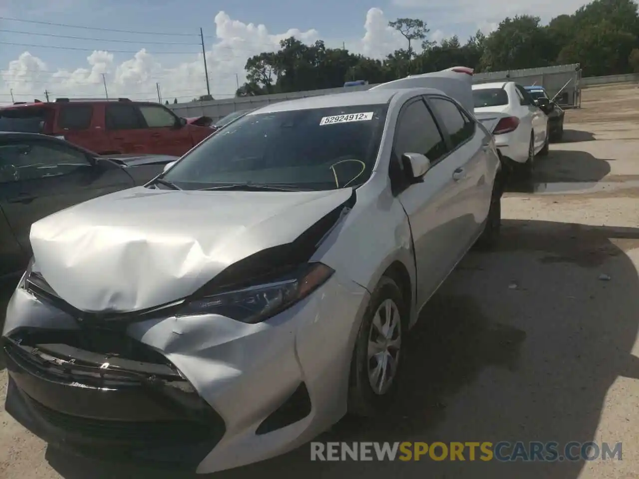 9 Photograph of a damaged car 2T1BURHE1KC203070 TOYOTA COROLLA 2019