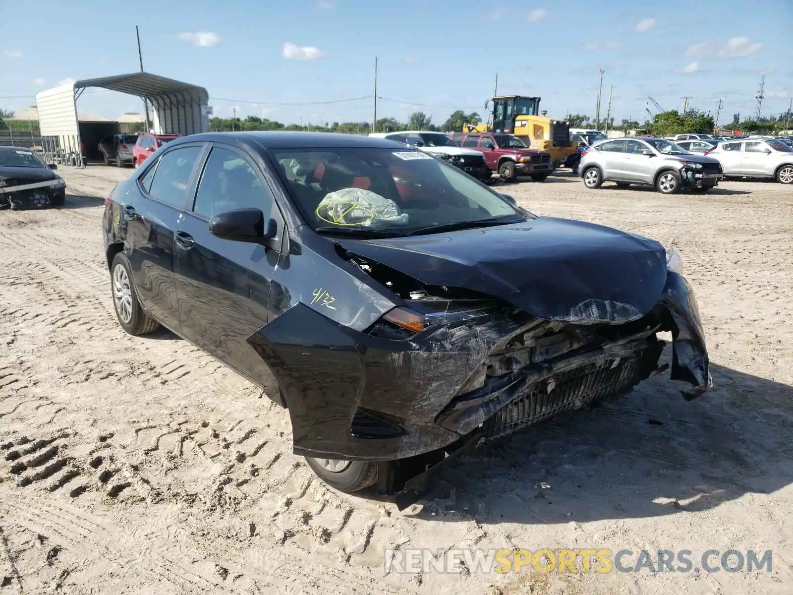 1 Photograph of a damaged car 2T1BURHE1KC204204 TOYOTA COROLLA 2019