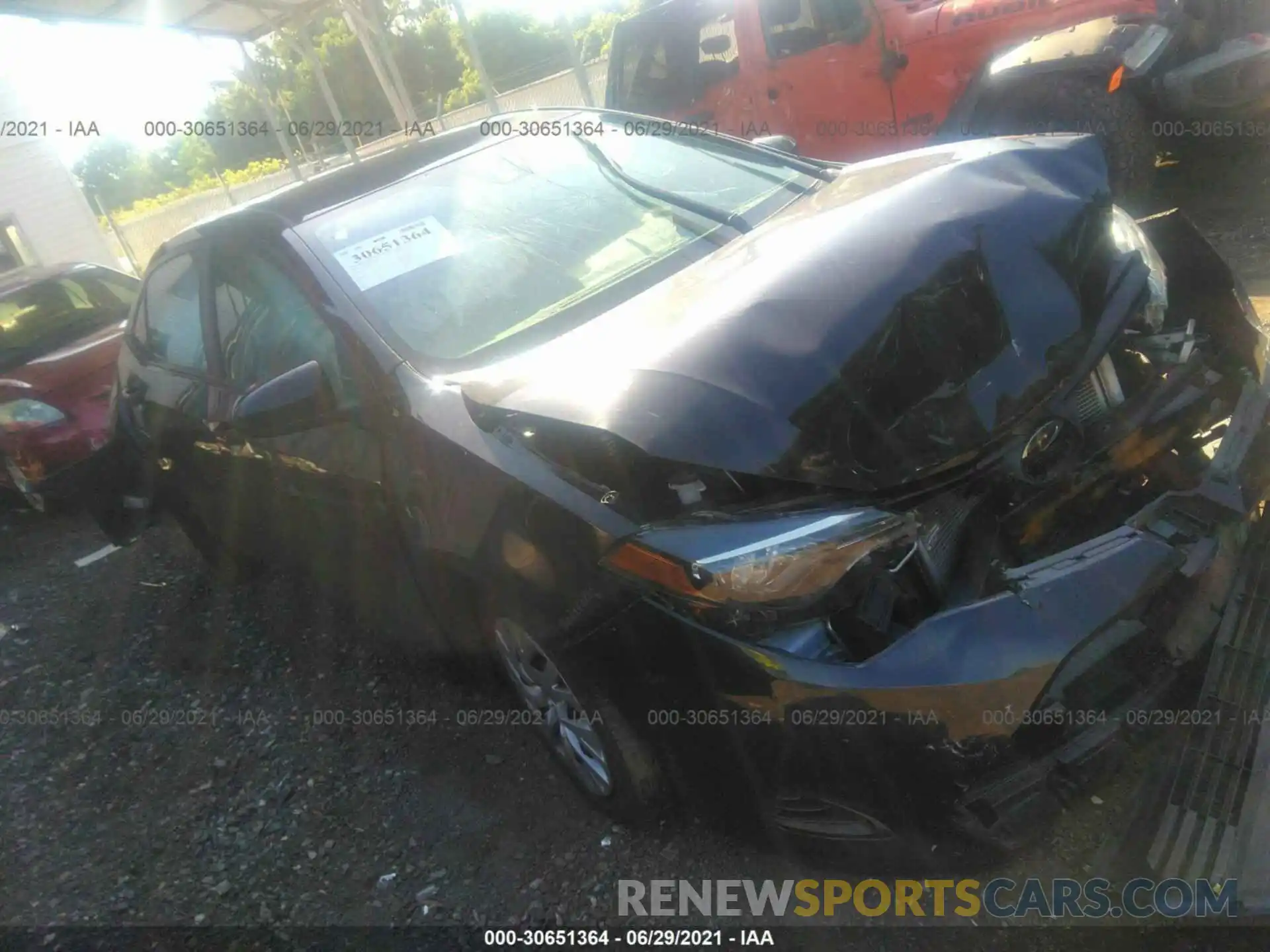 1 Photograph of a damaged car 2T1BURHE1KC204767 TOYOTA COROLLA 2019