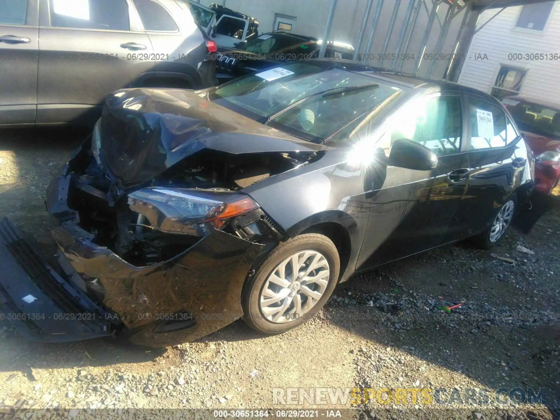 2 Photograph of a damaged car 2T1BURHE1KC204767 TOYOTA COROLLA 2019