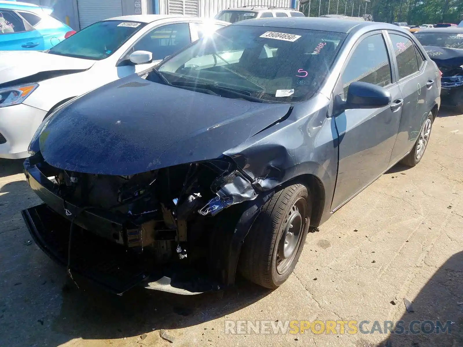 2 Photograph of a damaged car 2T1BURHE1KC204820 TOYOTA COROLLA 2019