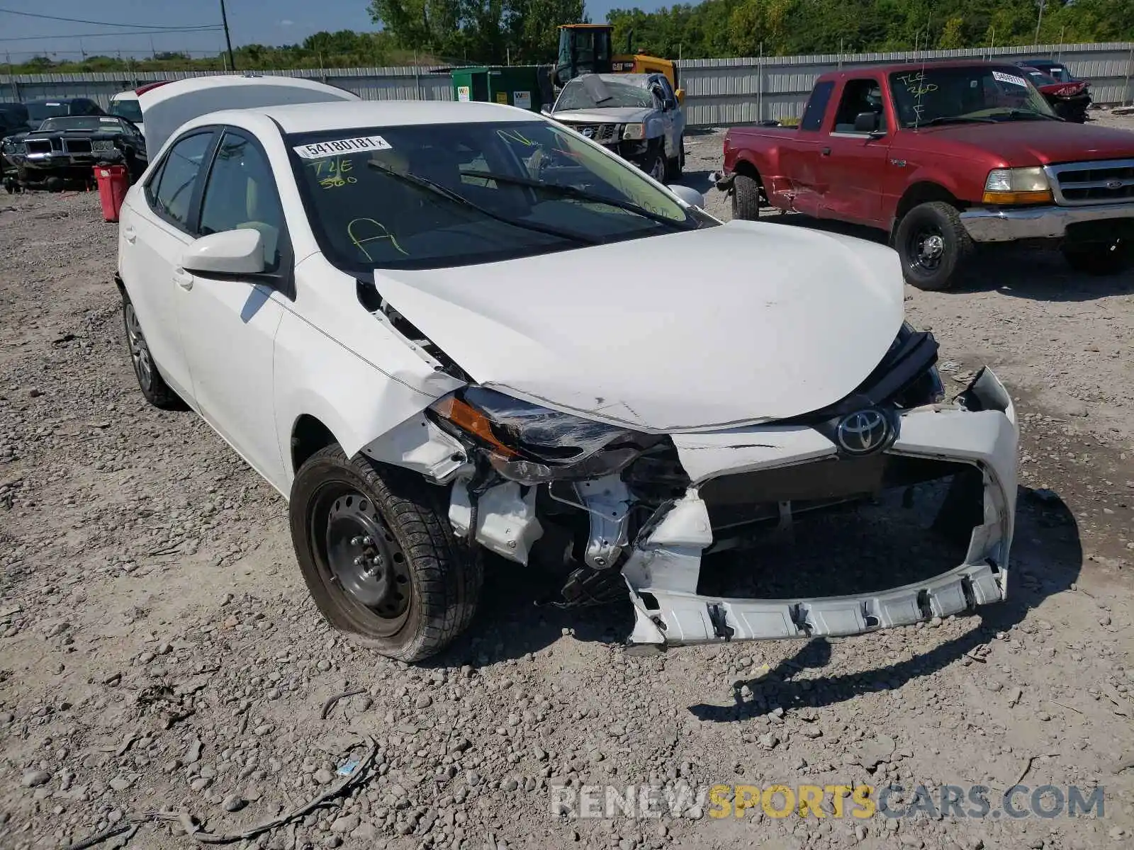 1 Photograph of a damaged car 2T1BURHE1KC205420 TOYOTA COROLLA 2019