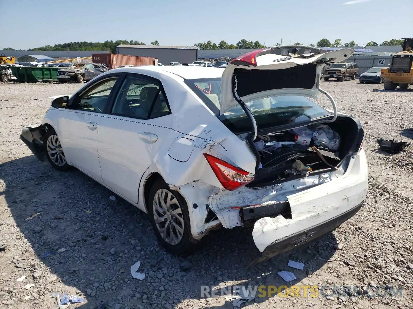 3 Photograph of a damaged car 2T1BURHE1KC205420 TOYOTA COROLLA 2019