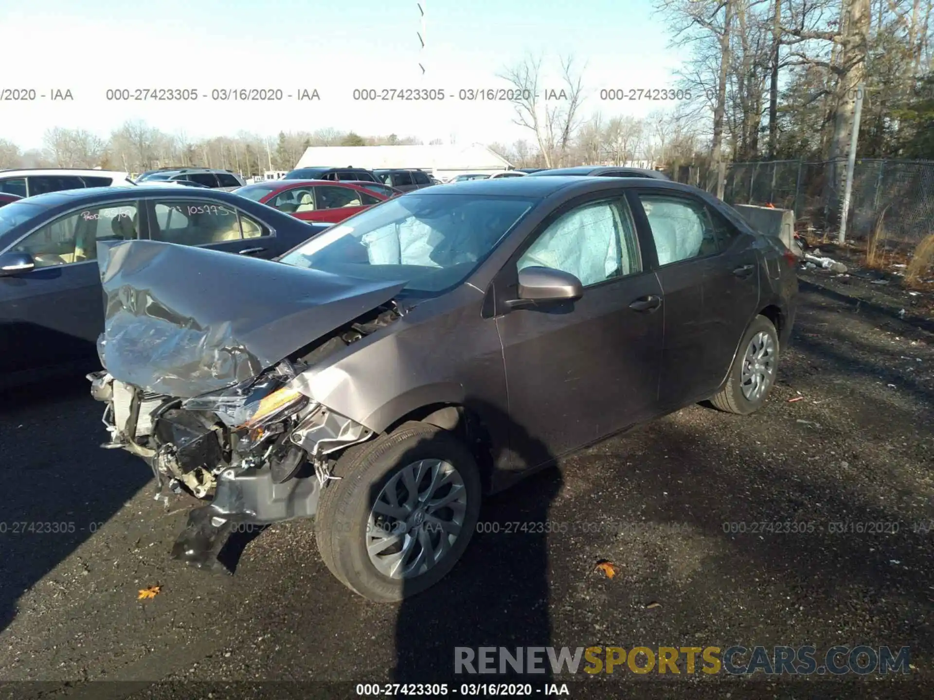 2 Photograph of a damaged car 2T1BURHE1KC206017 TOYOTA COROLLA 2019