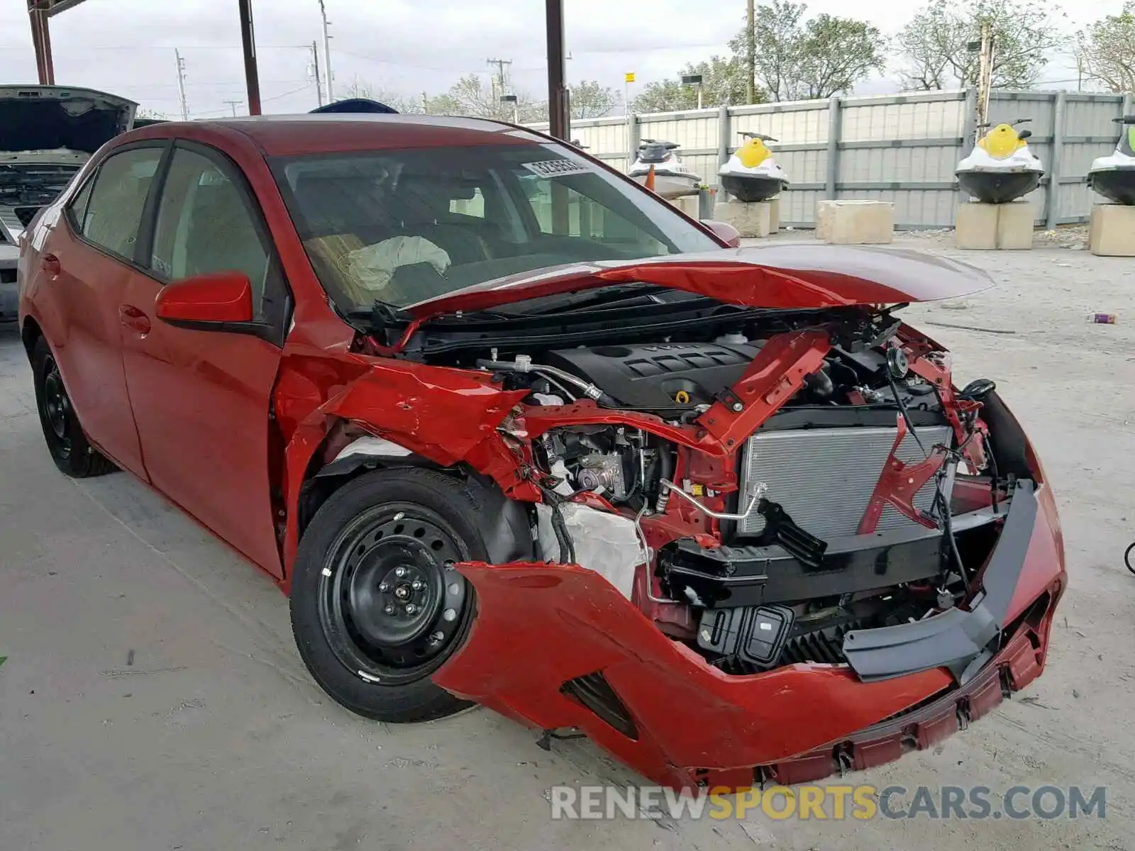 1 Photograph of a damaged car 2T1BURHE1KC206437 TOYOTA COROLLA 2019