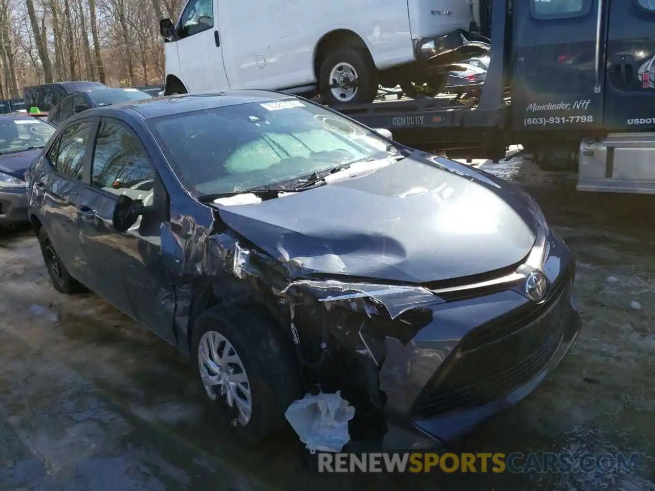 1 Photograph of a damaged car 2T1BURHE1KC206762 TOYOTA COROLLA 2019