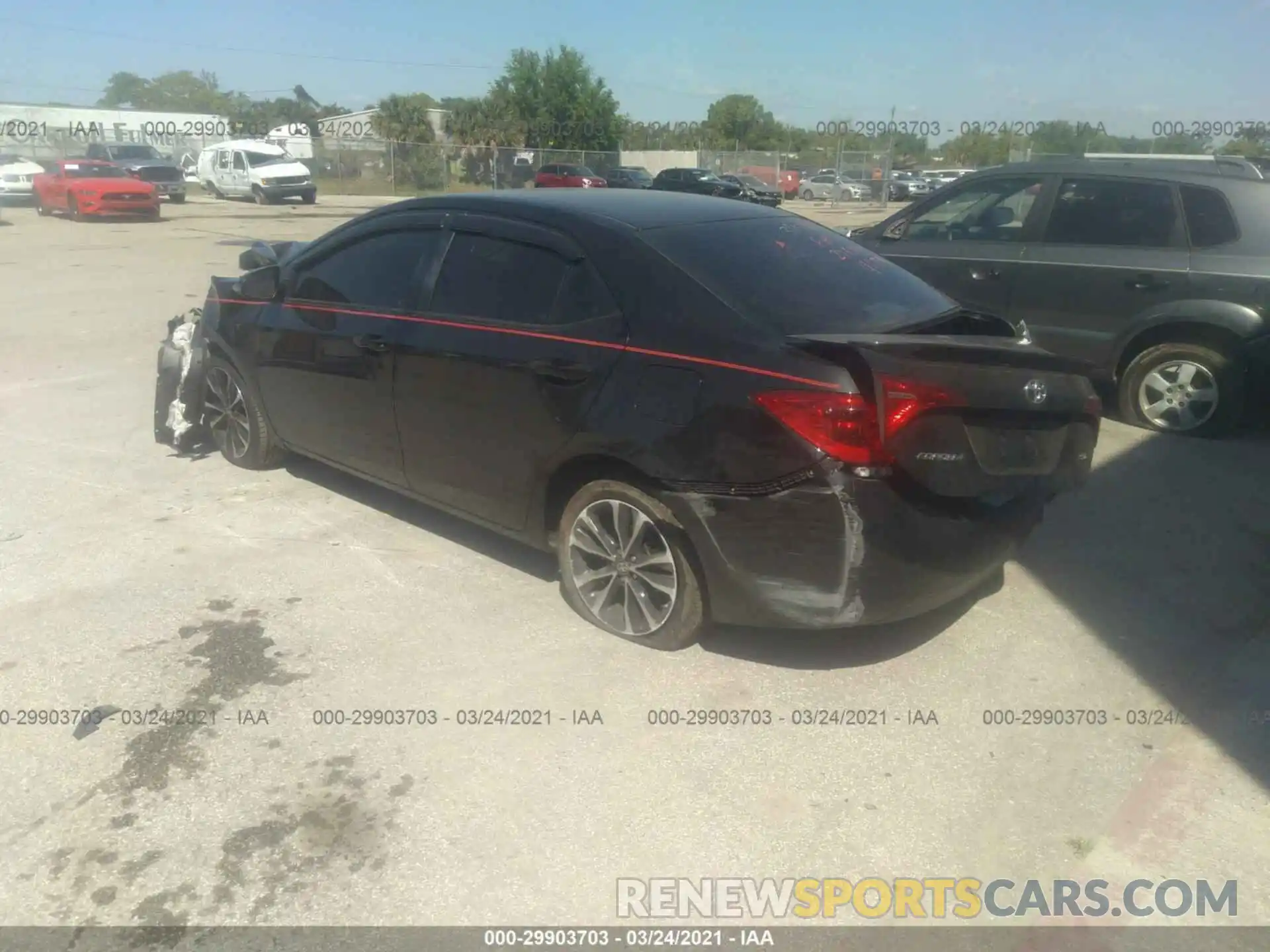 3 Photograph of a damaged car 2T1BURHE1KC206891 TOYOTA COROLLA 2019