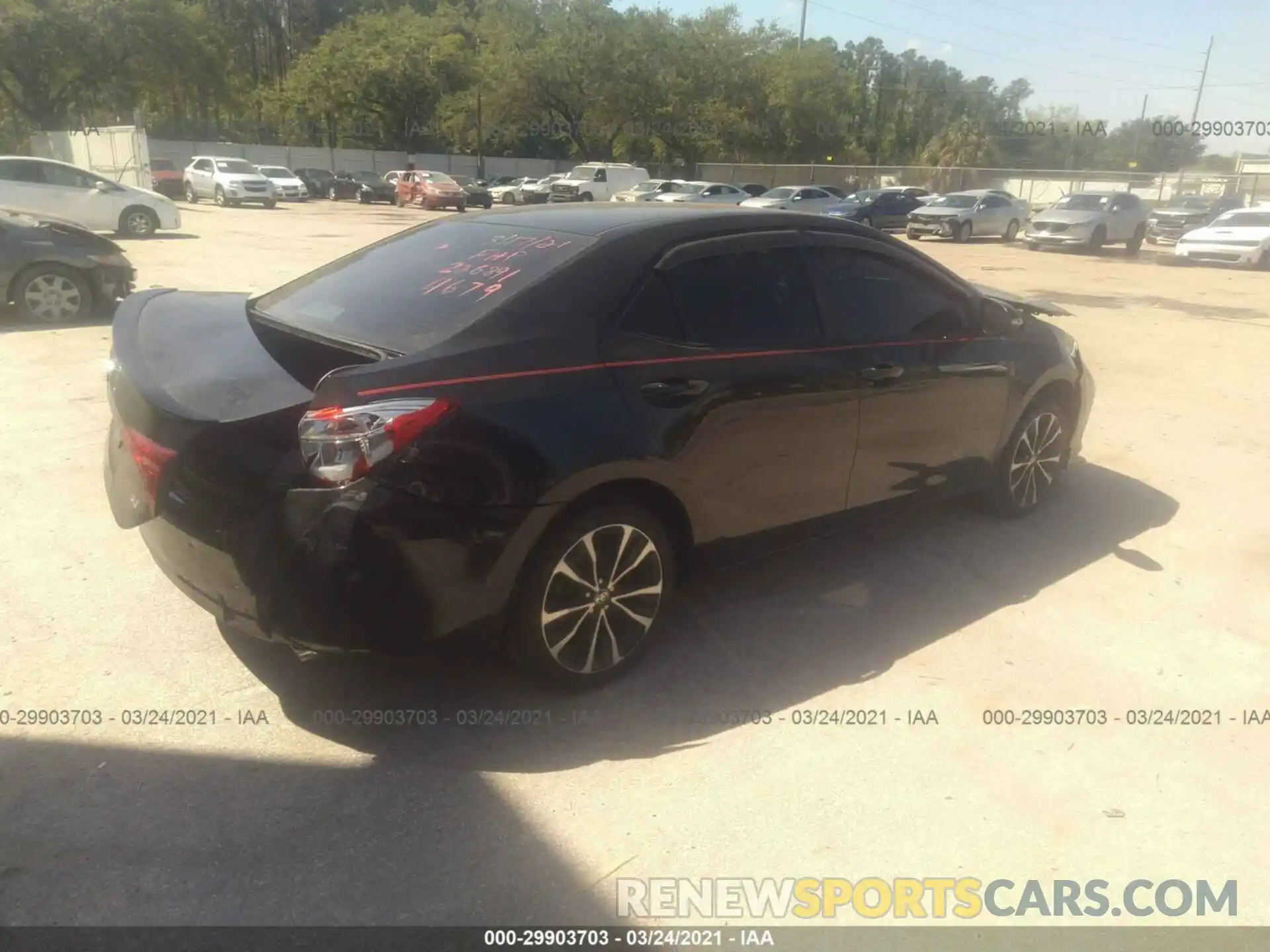 4 Photograph of a damaged car 2T1BURHE1KC206891 TOYOTA COROLLA 2019