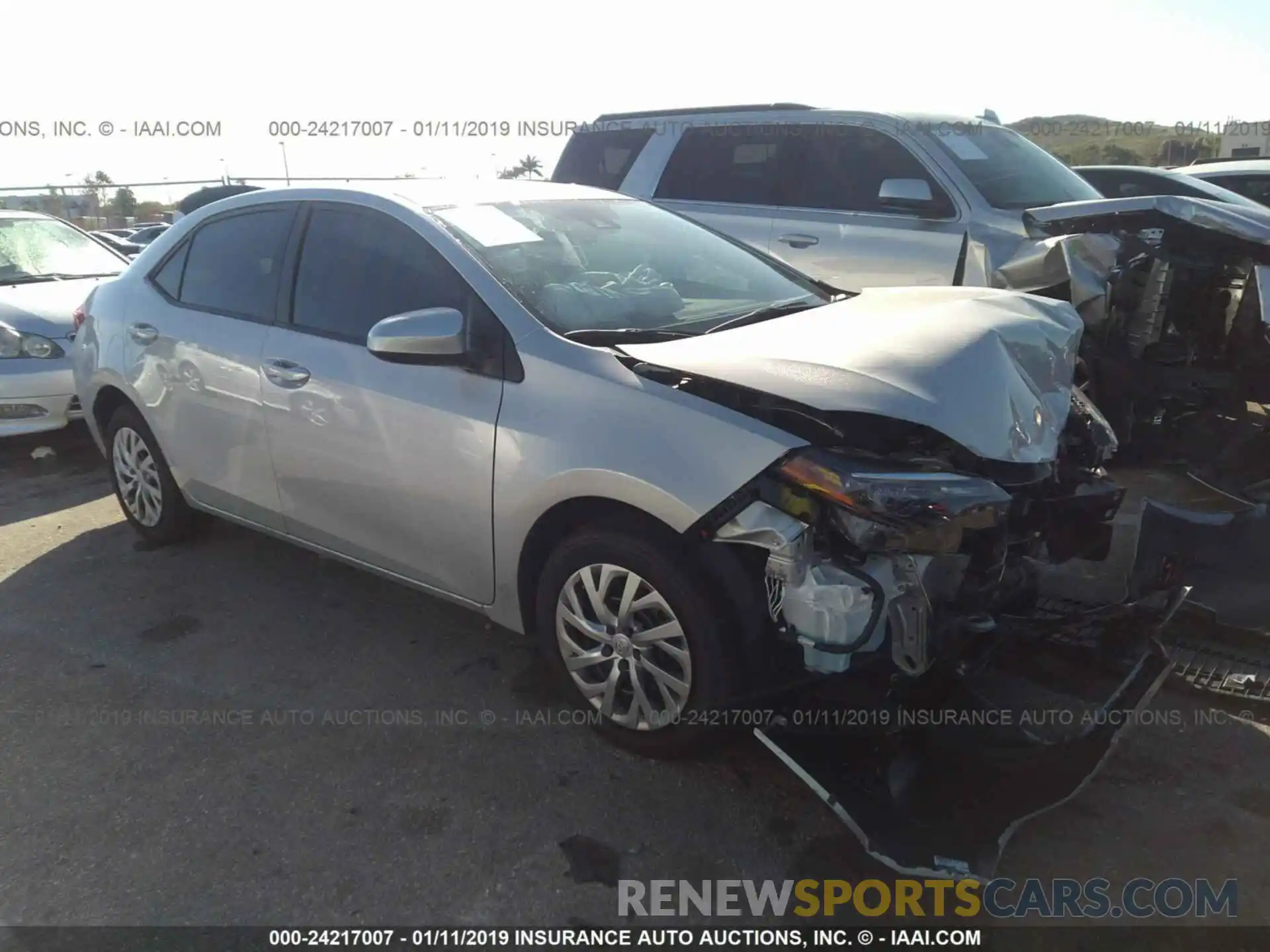 1 Photograph of a damaged car 2T1BURHE1KC207118 TOYOTA COROLLA 2019