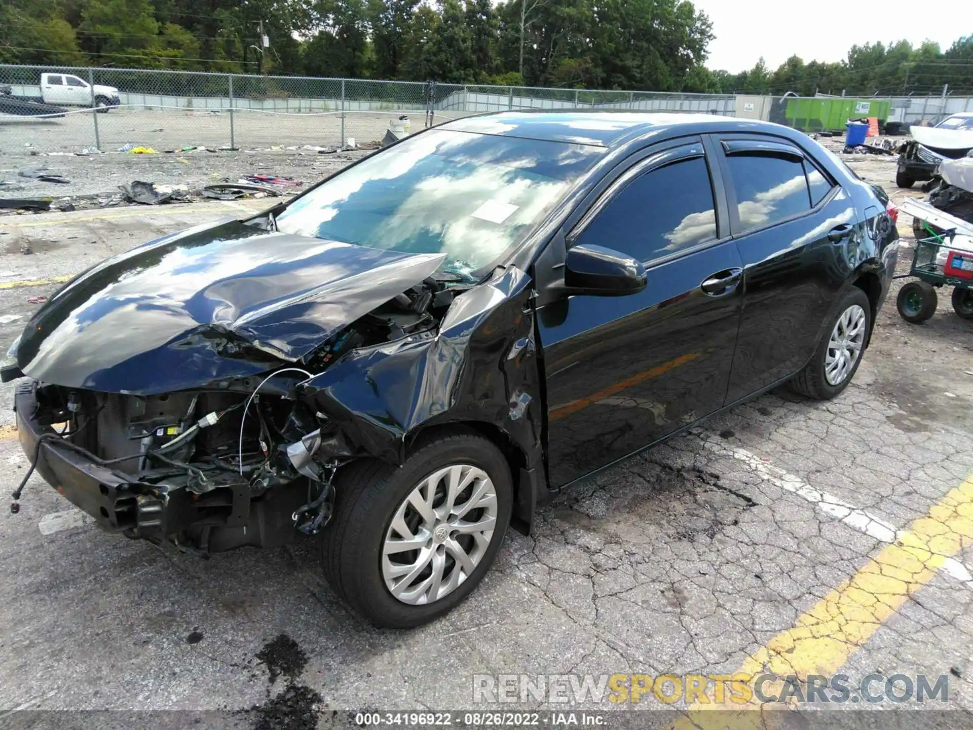 2 Photograph of a damaged car 2T1BURHE1KC207314 TOYOTA COROLLA 2019