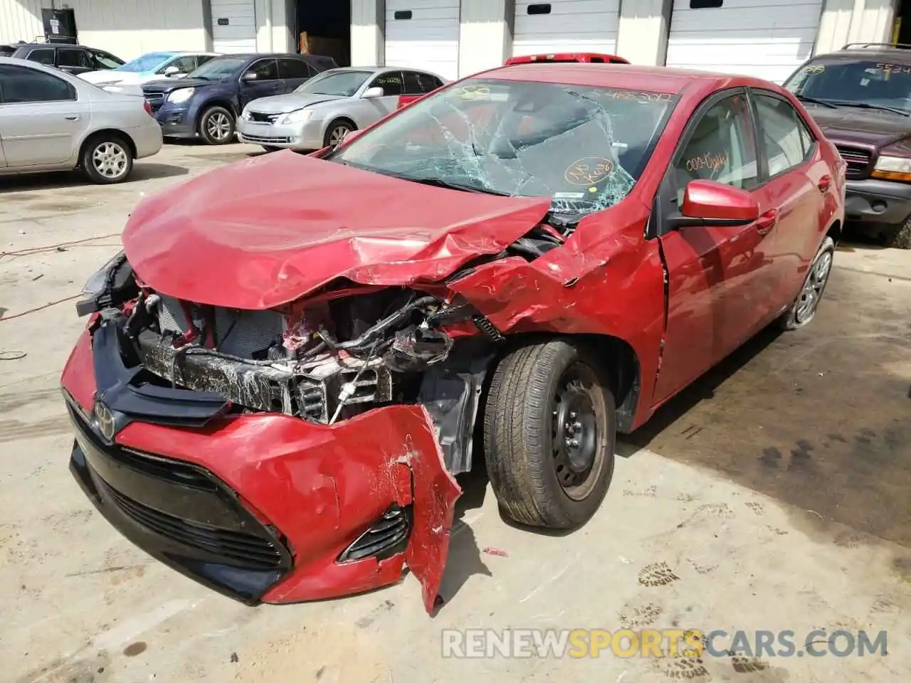 2 Photograph of a damaged car 2T1BURHE1KC207345 TOYOTA COROLLA 2019