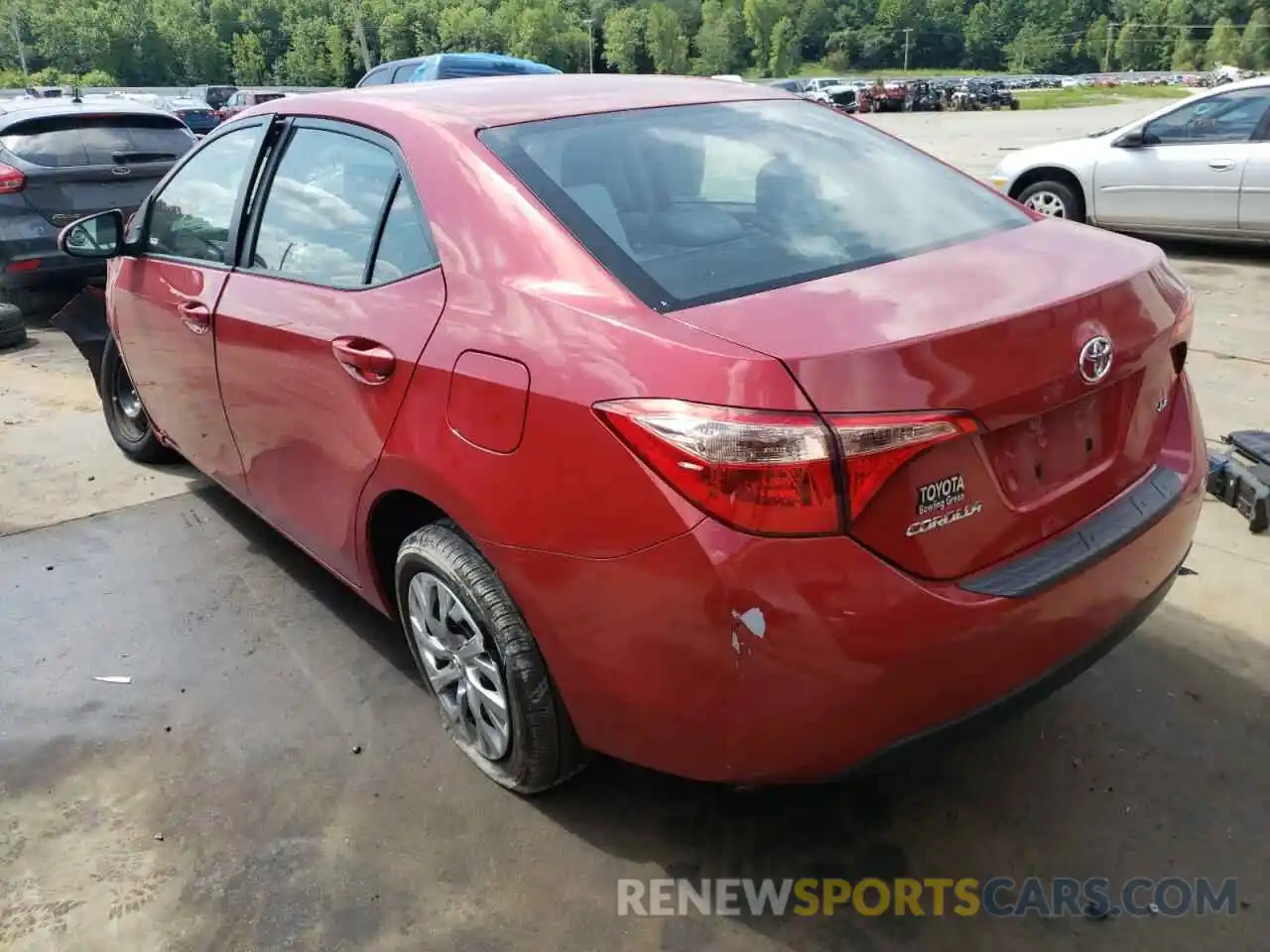 3 Photograph of a damaged car 2T1BURHE1KC207345 TOYOTA COROLLA 2019