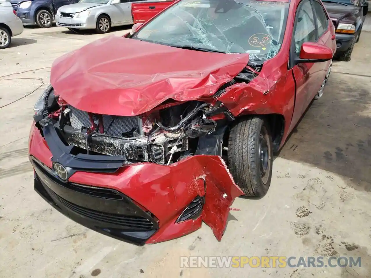 9 Photograph of a damaged car 2T1BURHE1KC207345 TOYOTA COROLLA 2019