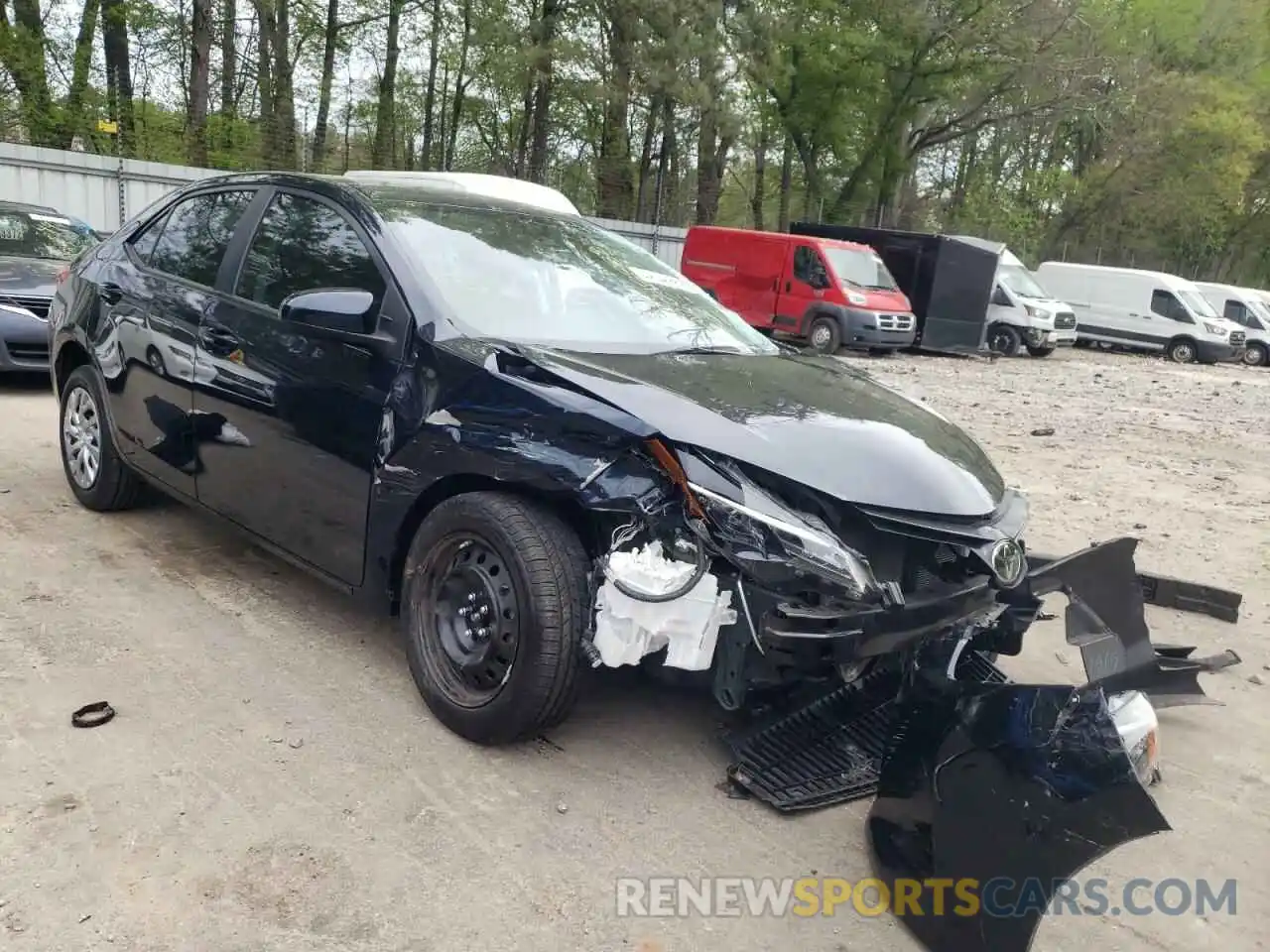 1 Photograph of a damaged car 2T1BURHE1KC207846 TOYOTA COROLLA 2019