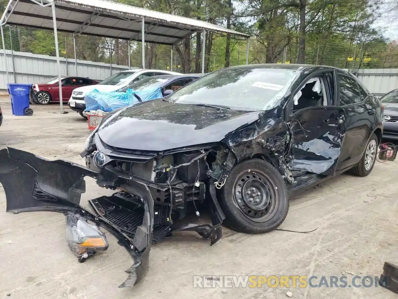 2 Фотография поврежденного автомобиля 2T1BURHE1KC207846 TOYOTA COROLLA 2019