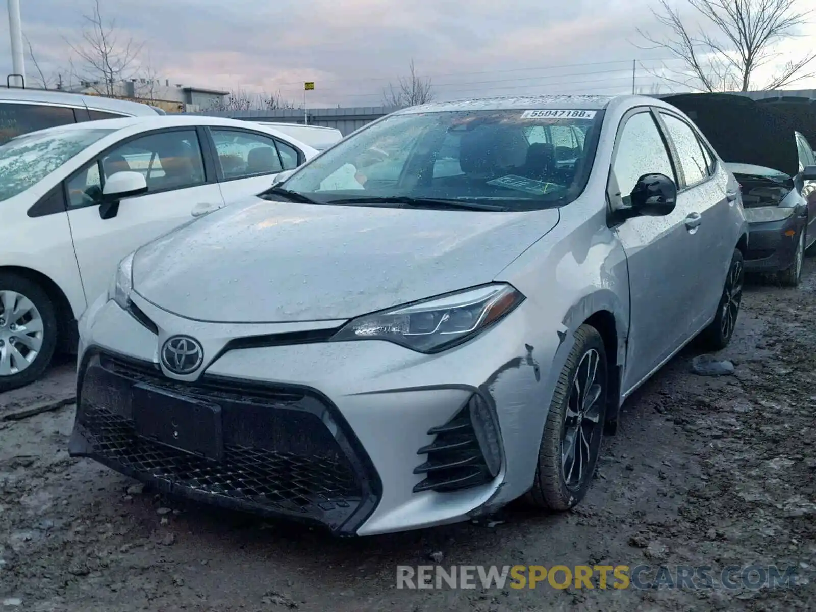 2 Photograph of a damaged car 2T1BURHE1KC208351 TOYOTA COROLLA 2019