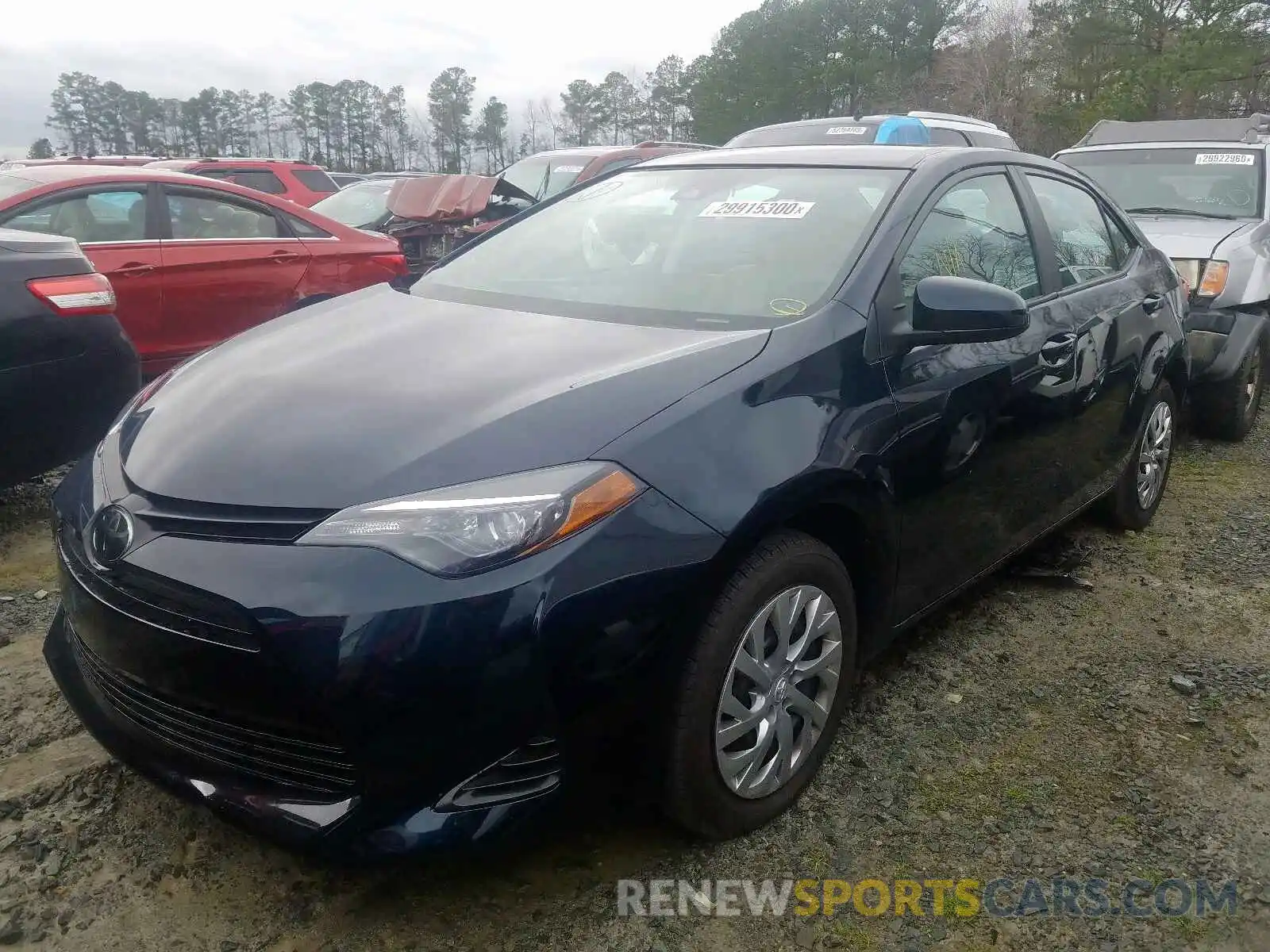 2 Photograph of a damaged car 2T1BURHE1KC208382 TOYOTA COROLLA 2019