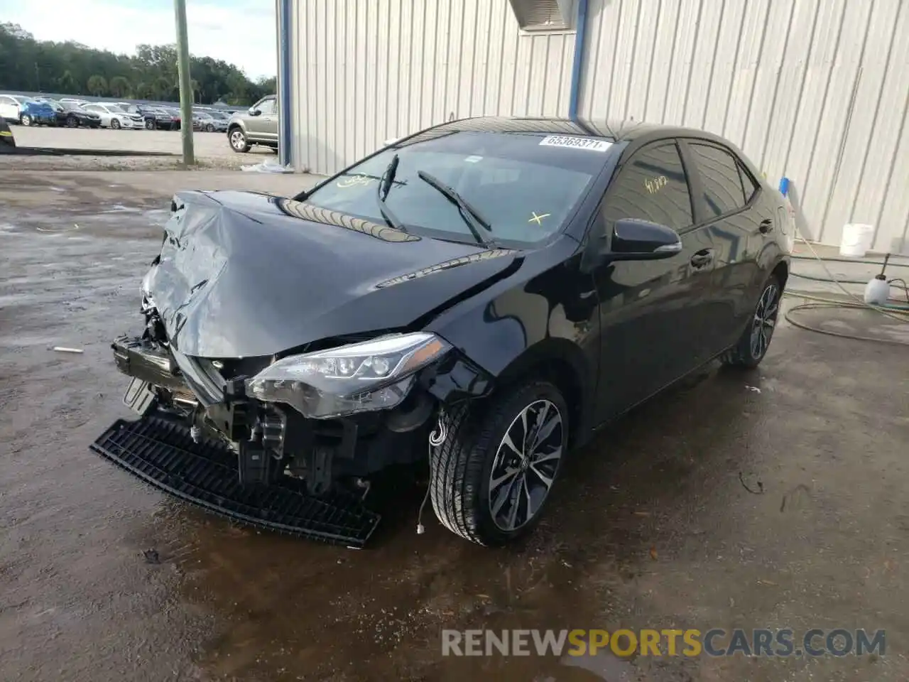 2 Photograph of a damaged car 2T1BURHE1KC208639 TOYOTA COROLLA 2019