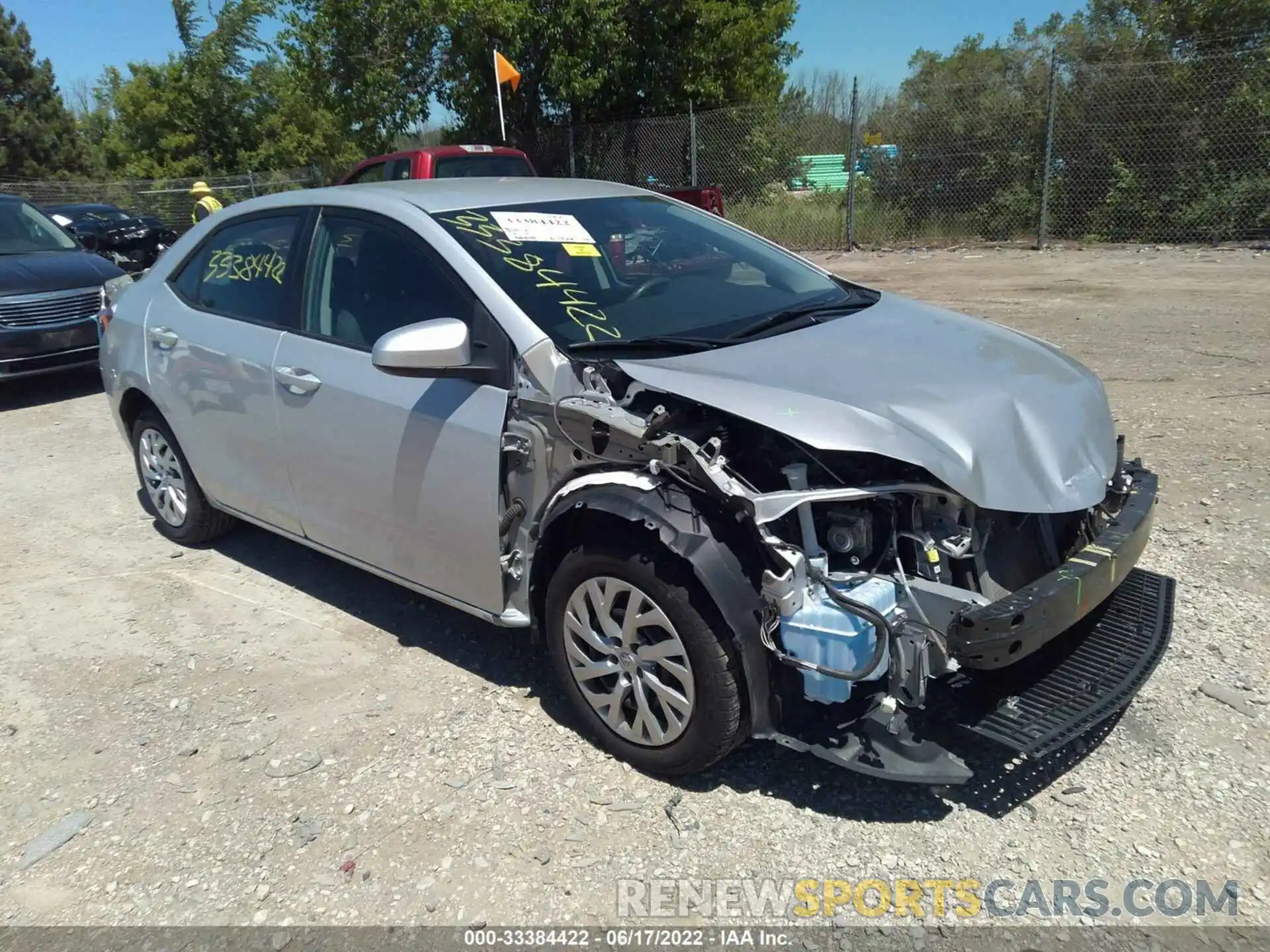 1 Photograph of a damaged car 2T1BURHE1KC208883 TOYOTA COROLLA 2019