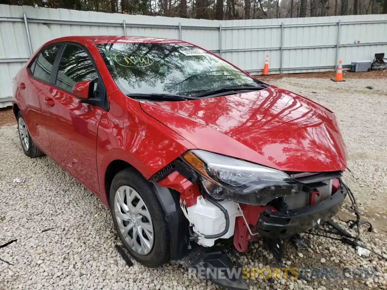 1 Photograph of a damaged car 2T1BURHE1KC209127 TOYOTA COROLLA 2019