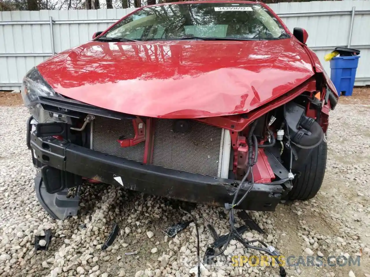 9 Photograph of a damaged car 2T1BURHE1KC209127 TOYOTA COROLLA 2019