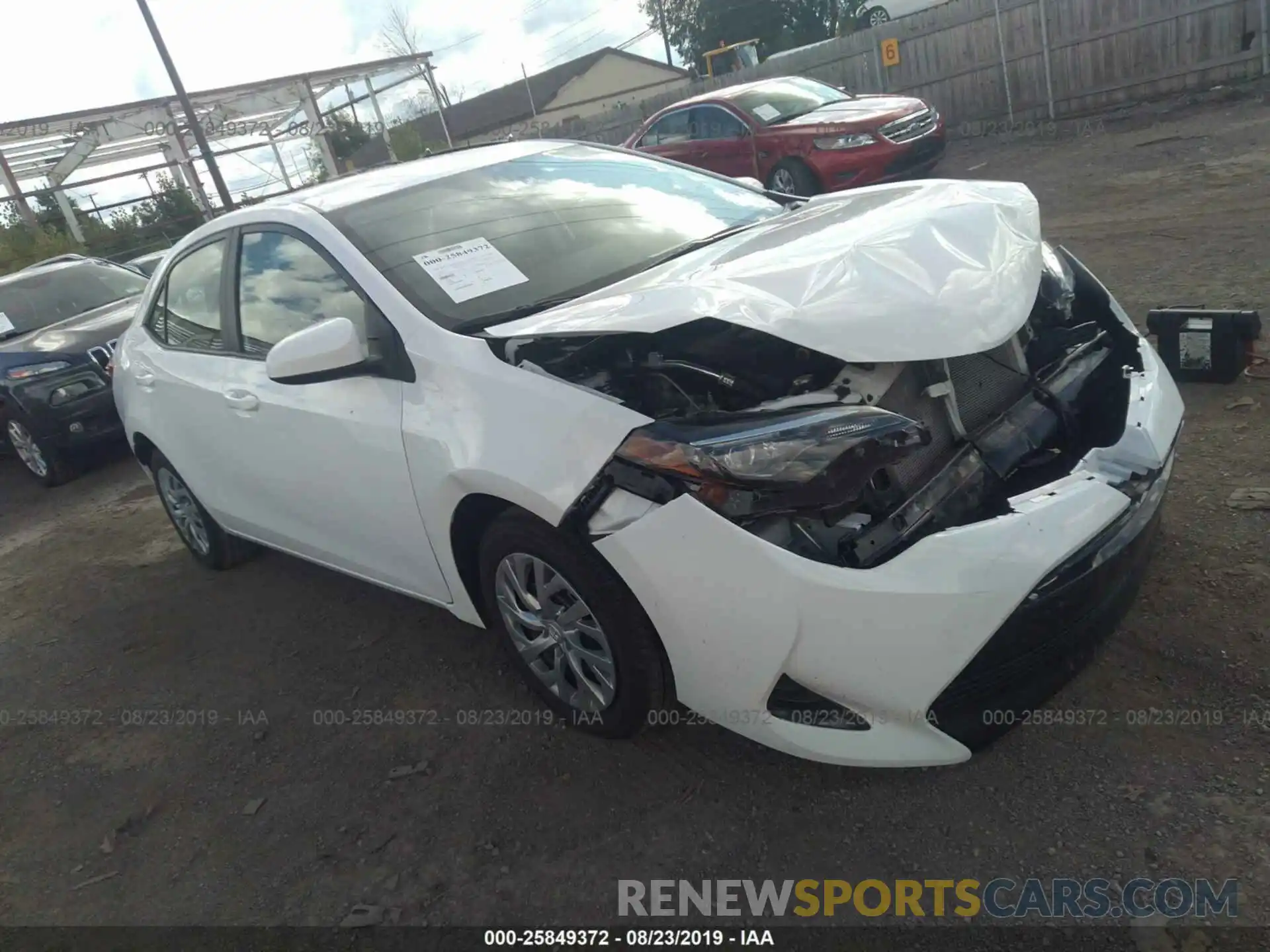 1 Photograph of a damaged car 2T1BURHE1KC209483 TOYOTA COROLLA 2019