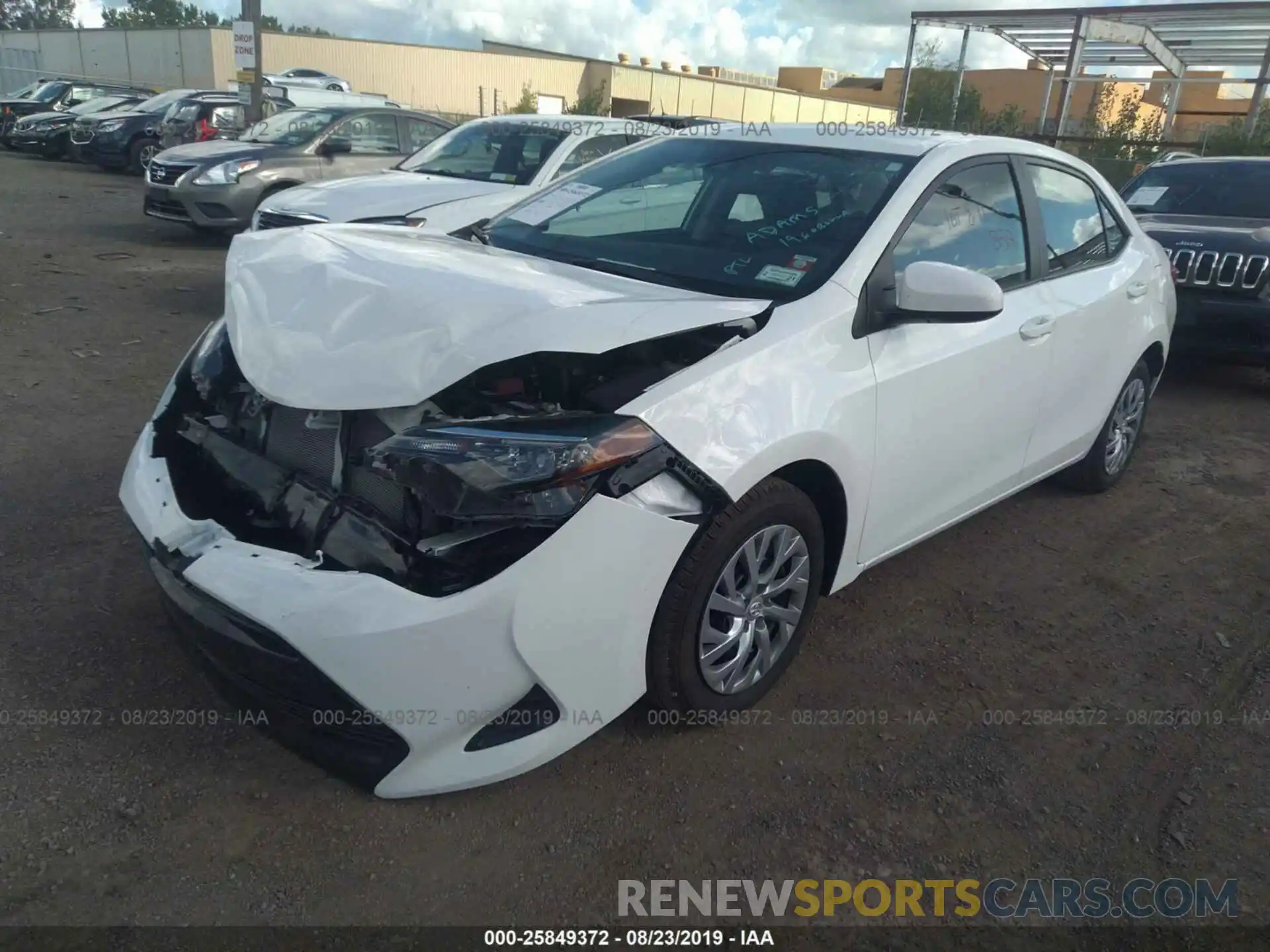 2 Photograph of a damaged car 2T1BURHE1KC209483 TOYOTA COROLLA 2019