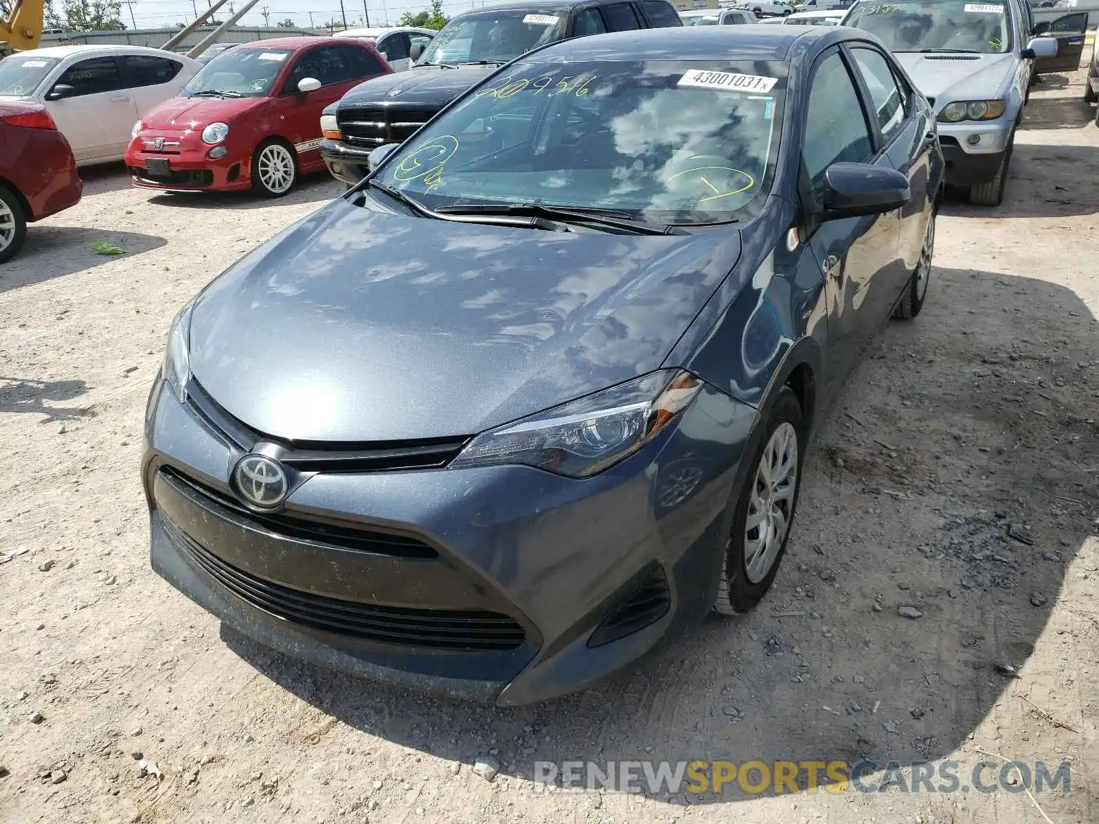 2 Photograph of a damaged car 2T1BURHE1KC209516 TOYOTA COROLLA 2019