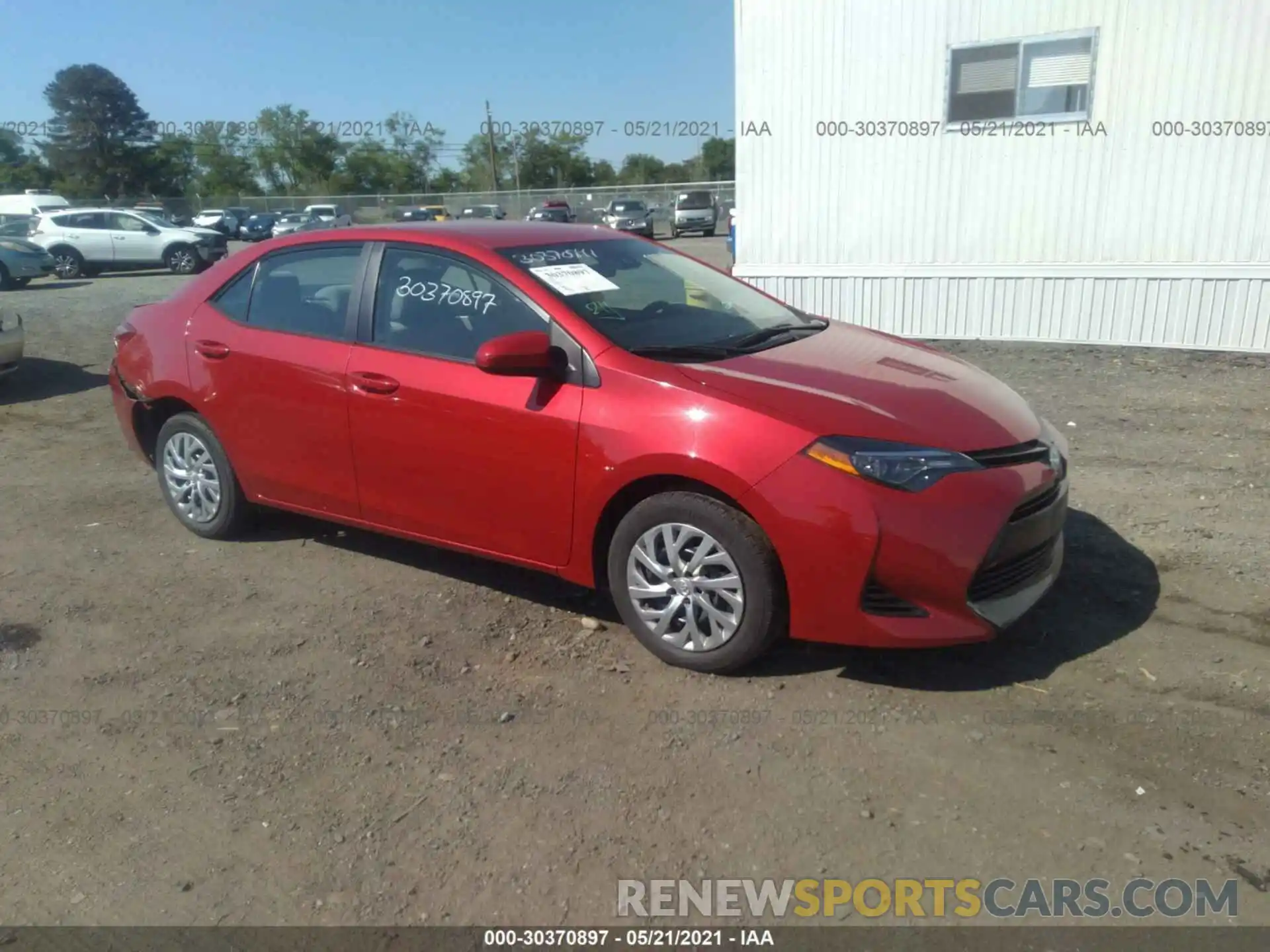 1 Photograph of a damaged car 2T1BURHE1KC209757 TOYOTA COROLLA 2019